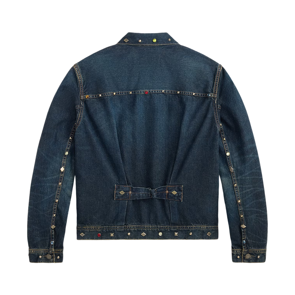 더블알엘 리지우드 스터드 데님 트러커 자켓 리지우드 워시(Double RL Ridgewood Studded Denim Trucker Jacket Ridgewood Wash) - 2