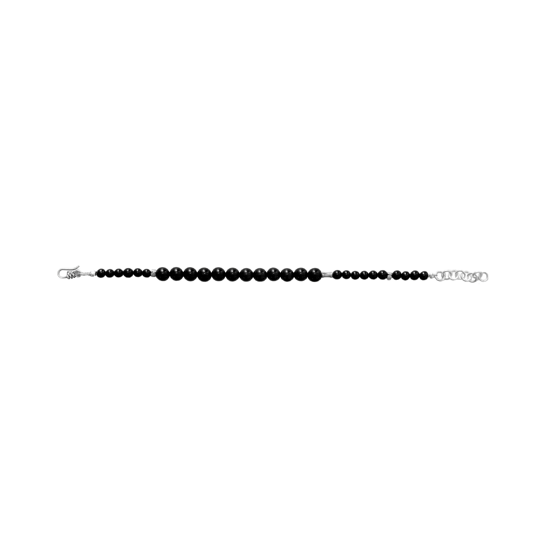 폴리테루 비즈 브레이슬릿 (오닉스) 블랙(Polyteru Beads Bracelet (Onyx) Black) - 2