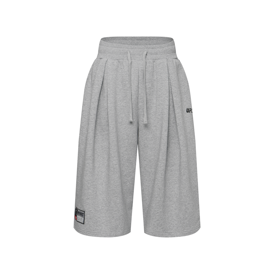 유에프씨 스포츠 테이크다운 메가핏 버뮤다 쇼츠 멜란지 그레이 U2SPX2311MG(UFC SPORT Takedown Mega Oversized Fit Bermuda Shorts Melange Grey)