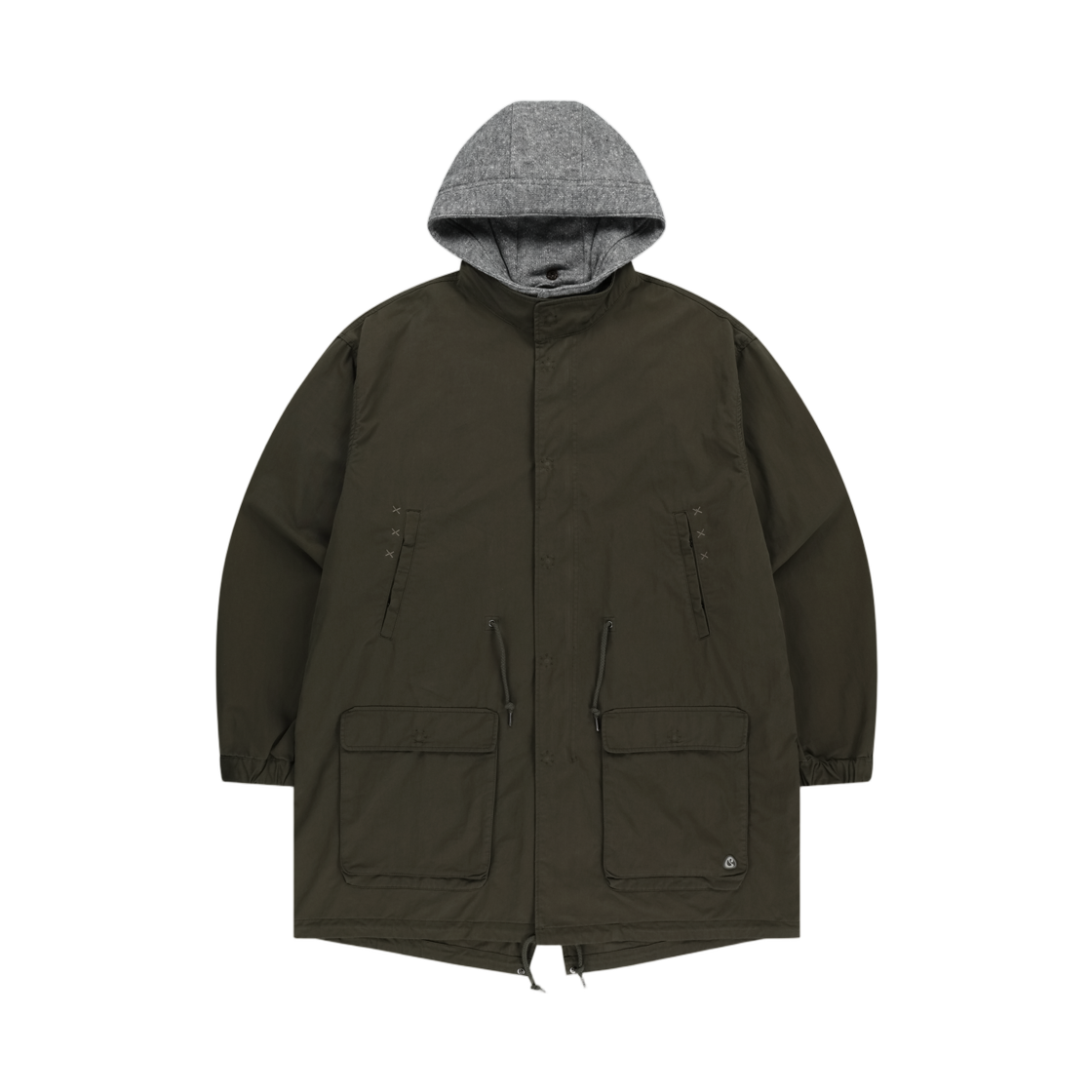 (W) 코이세이오 워시드 밀리터리 자켓 머드 카키((W) Coyseio Washed Military Jacket Mud Khaki)