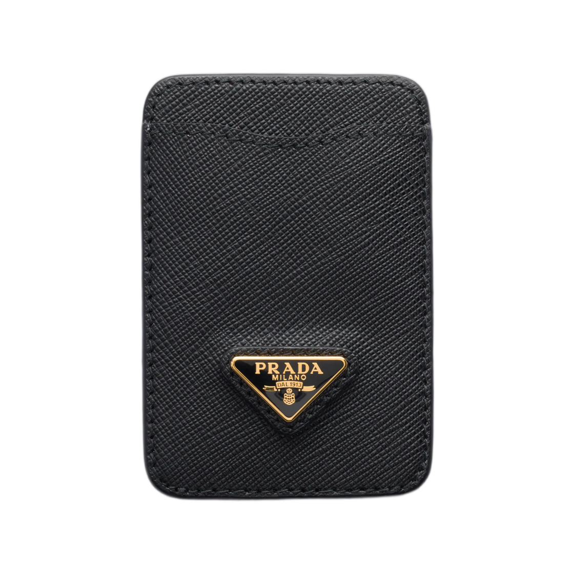 1MC136-QHH-F0002 Prada Saffiano Leather Card Holder Black
