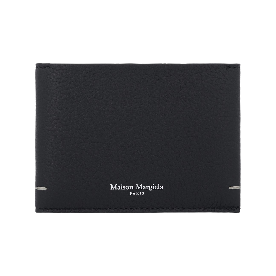 SA2UI0008P7268H8419 Maison Margiela Logo Stitches Medium Wallet Black