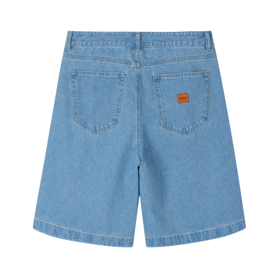 브롬톤 런던 데님 투턱 하프 트라우저 라이트 블루(BROMPTON LONDON Denim Two Tuck Half Trousers L Blue) - 2
