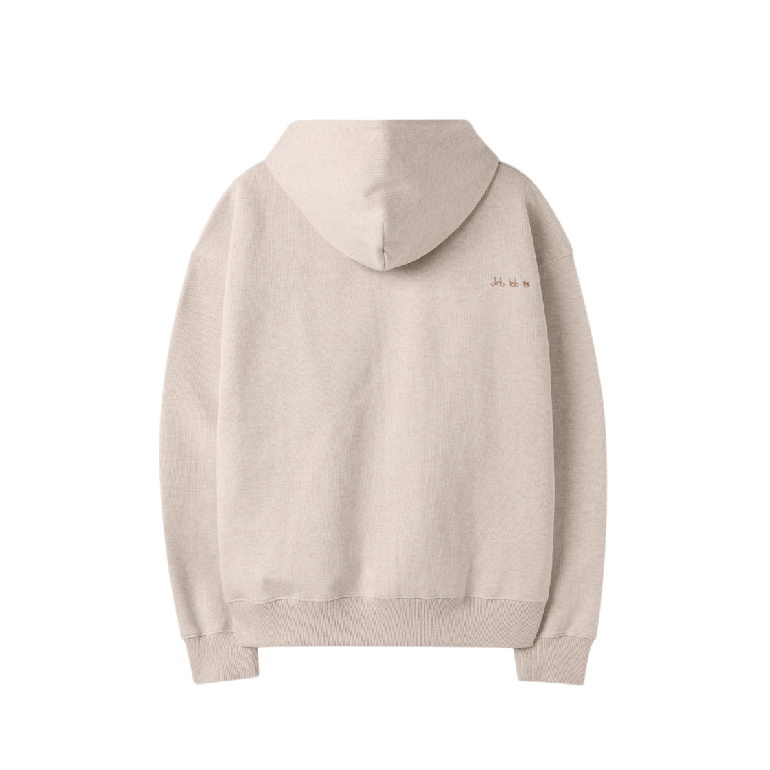 브롬톤 런던 자카드 후드 집업 오트밀(BROMPTON LONDON Jacquard Hoodie Zip-Up Oatmeal) - 2