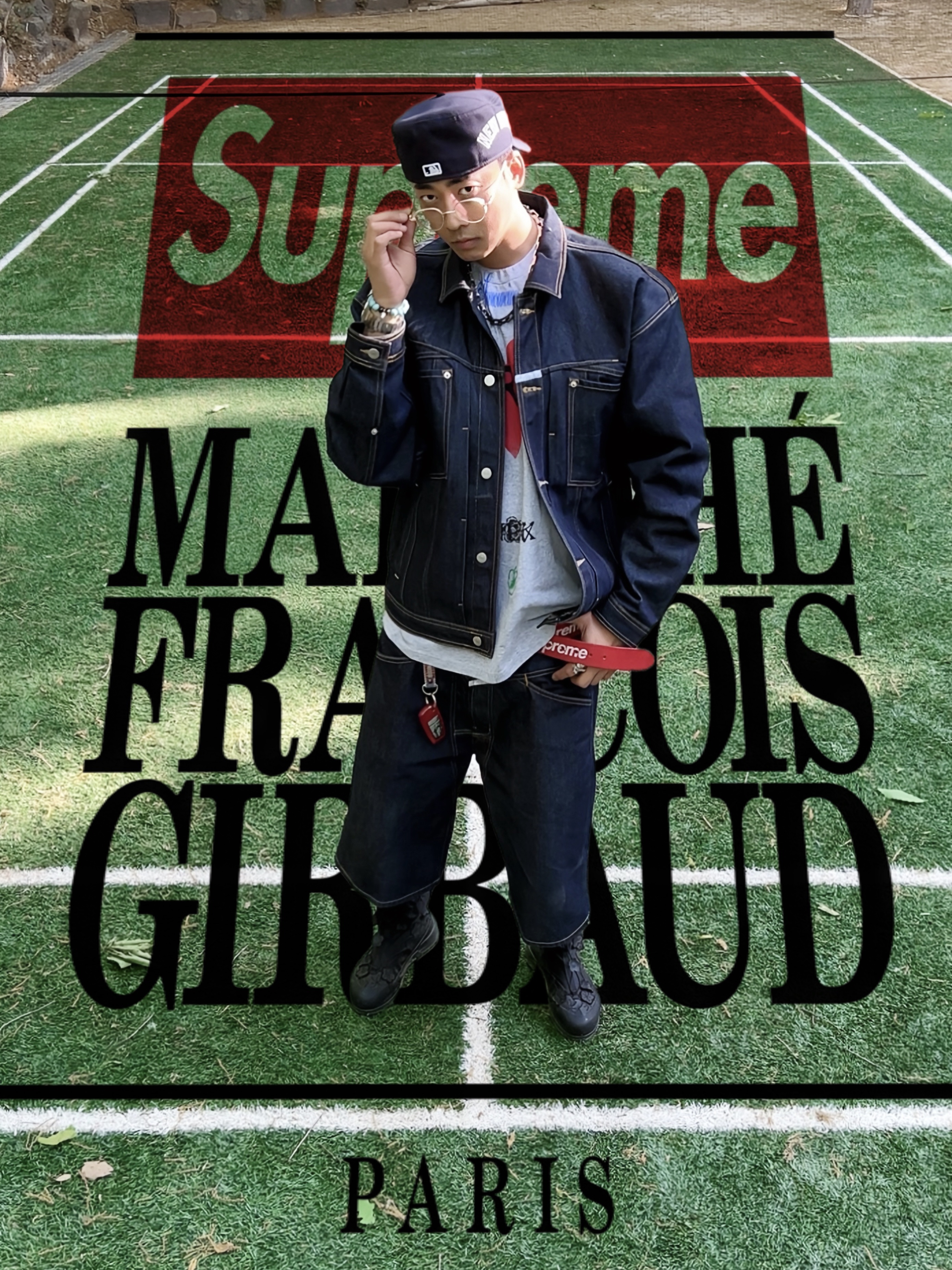 New Era MLB New York Yankees Pillbox Series Ball Cap Navy, Supreme x Marithe Francois Girbaud X-Seam Denim Trucker Jacket Rigid Indigo - 25SS 착용 스타일