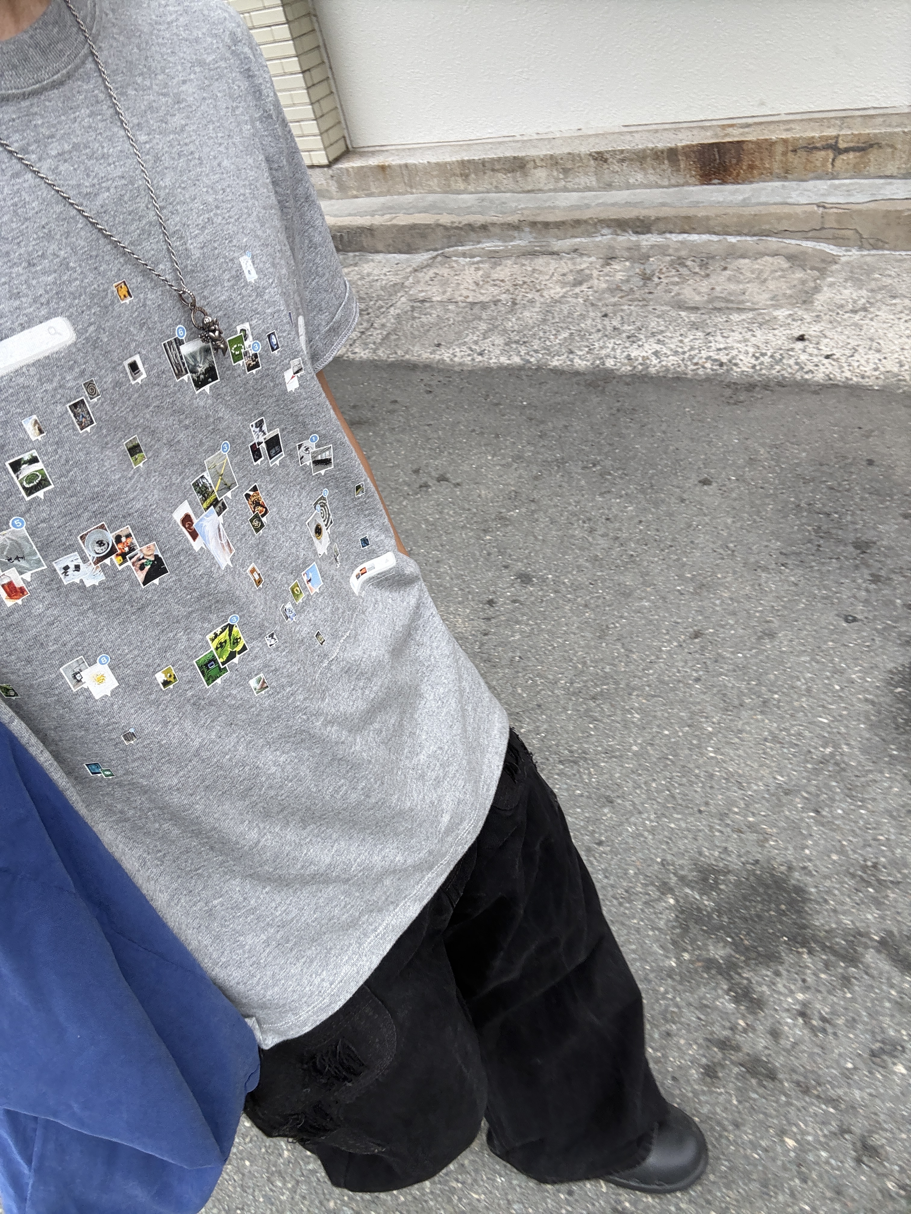 Sansan Gear Throwback T-Shirt Melange Grey, Xlim Ep.7 Synopsis 01 Bag Cobalt Blue 착용 스타일