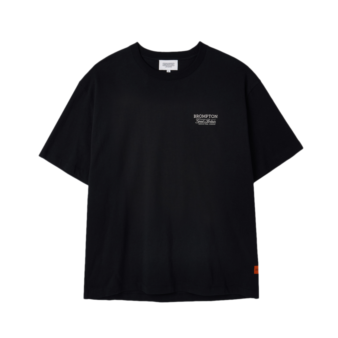 P262UTS151099 BROMPTON LONDON Brompton Lettering Half Sleeve T-Shirt Black