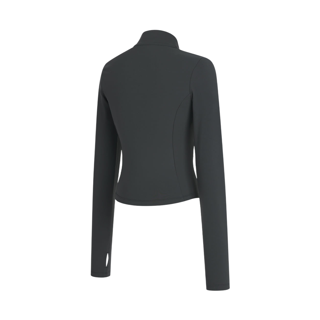 프리덤 커브드 슬림 카라 집업 다크 그레이(FREEDOM Curved Slim Collar Zip-Up Dark Gray) - 2