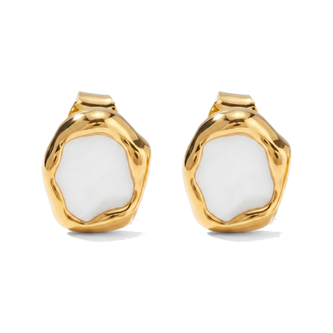 Nonenon-353 Nonenon Flexible Earring Gold