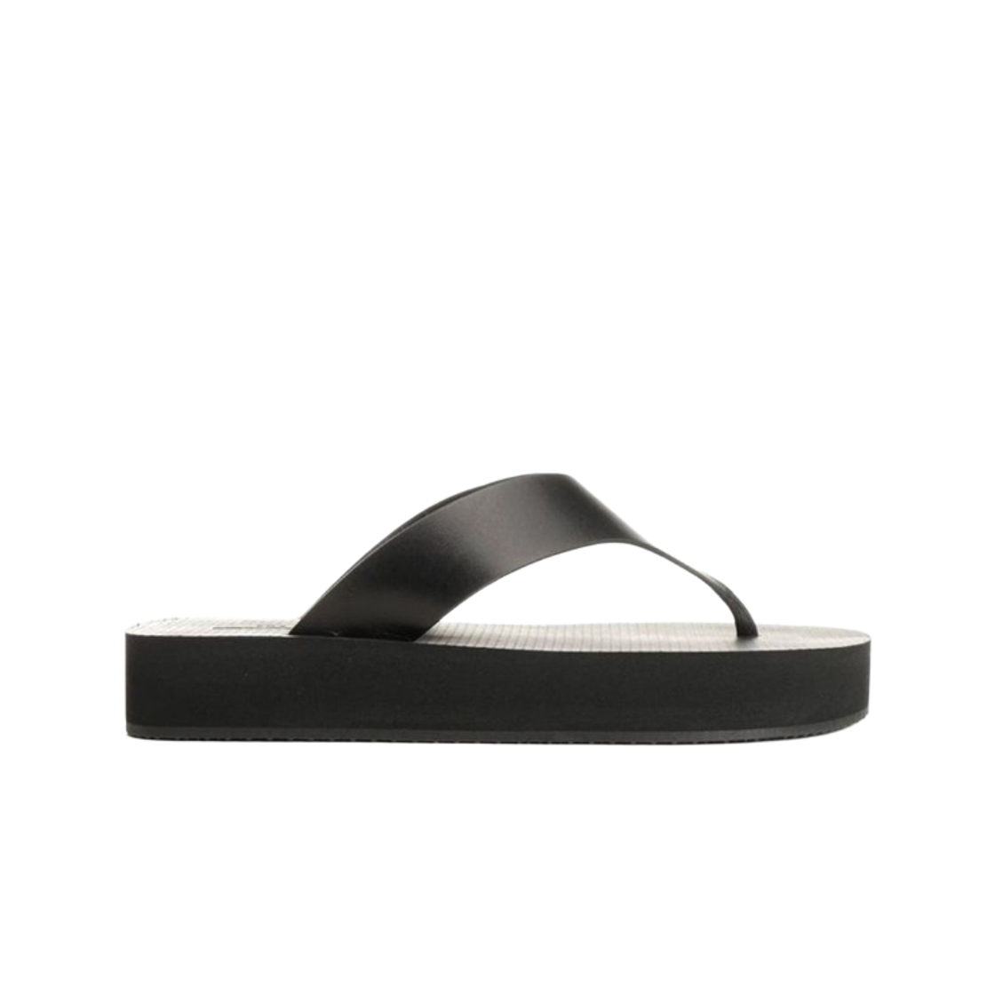 (W) 더 로우 듄 클래식 플립플랍 블랙((W) The Row Dune Classic Flip Flop Black)