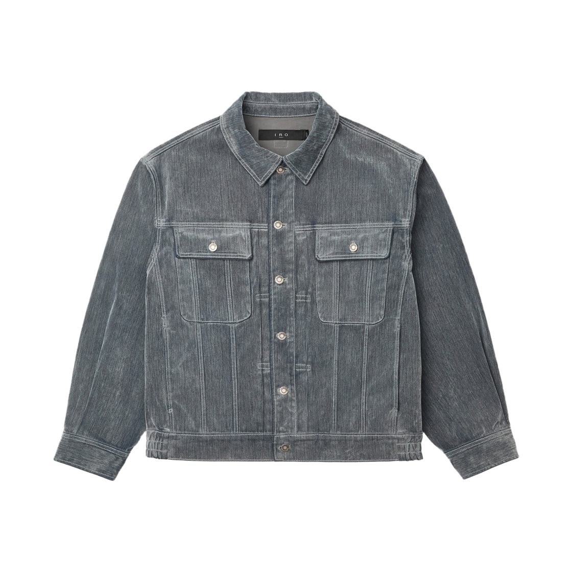 이로 루시드 벨벳 데님 트러커 자켓 그레이(Iro Lucide Velvet Denim Trucker Jacket Gray) - 1