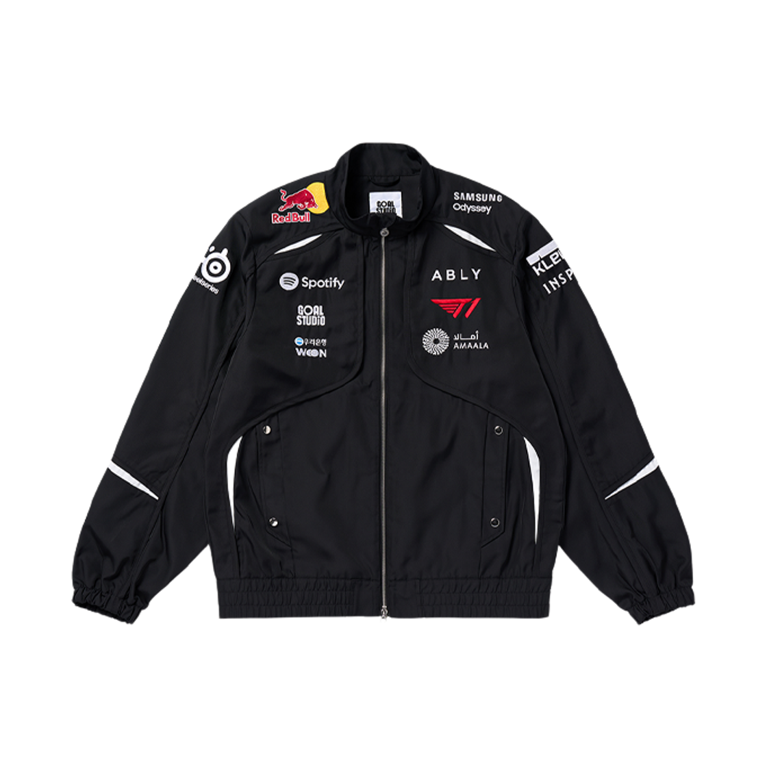 T1 2026 LCK 유니폼 자켓 Ver.2 블랙 (논 마킹 버전)(T1 2026 LCK Uniform Jacket Ver.2 Black (Non Marking Ver.)) - 1