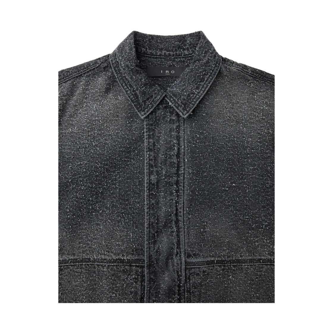 이로 아톰 펀칭 데님 블루종 자켓 블랙(Iro Atome Punching Denim Blouson Jacket Black) - 4