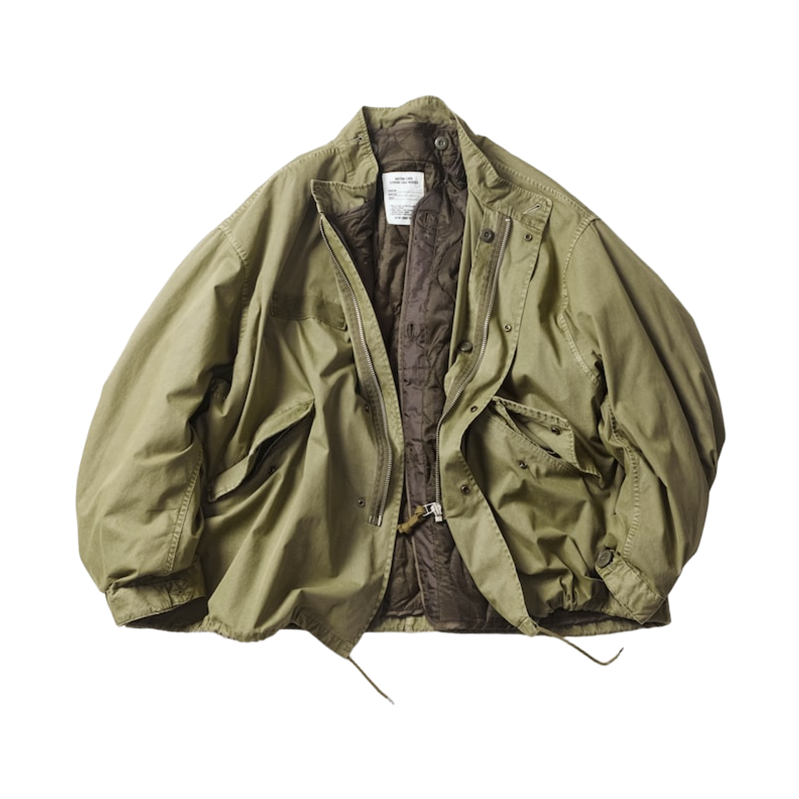 프릭스 스토어 페이디드 M-65 숏 모즈 코트 올리브(Freak's Store Faded M-65 Short Mods Coat Olive)