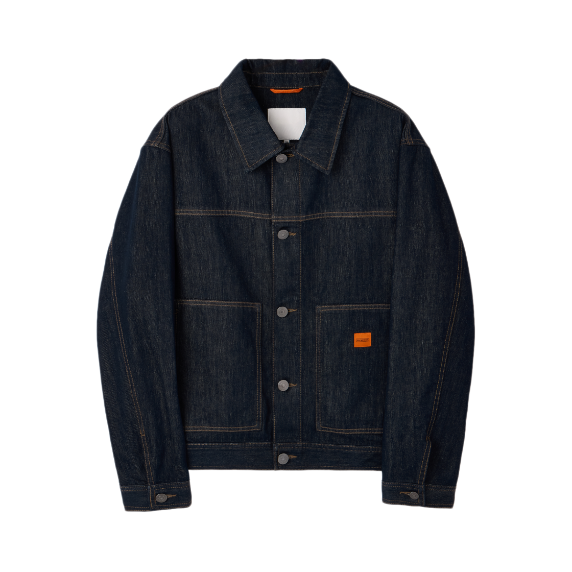 P261MJK460068 BROMPTON LONDON Denim Trucker Jacket Indigo