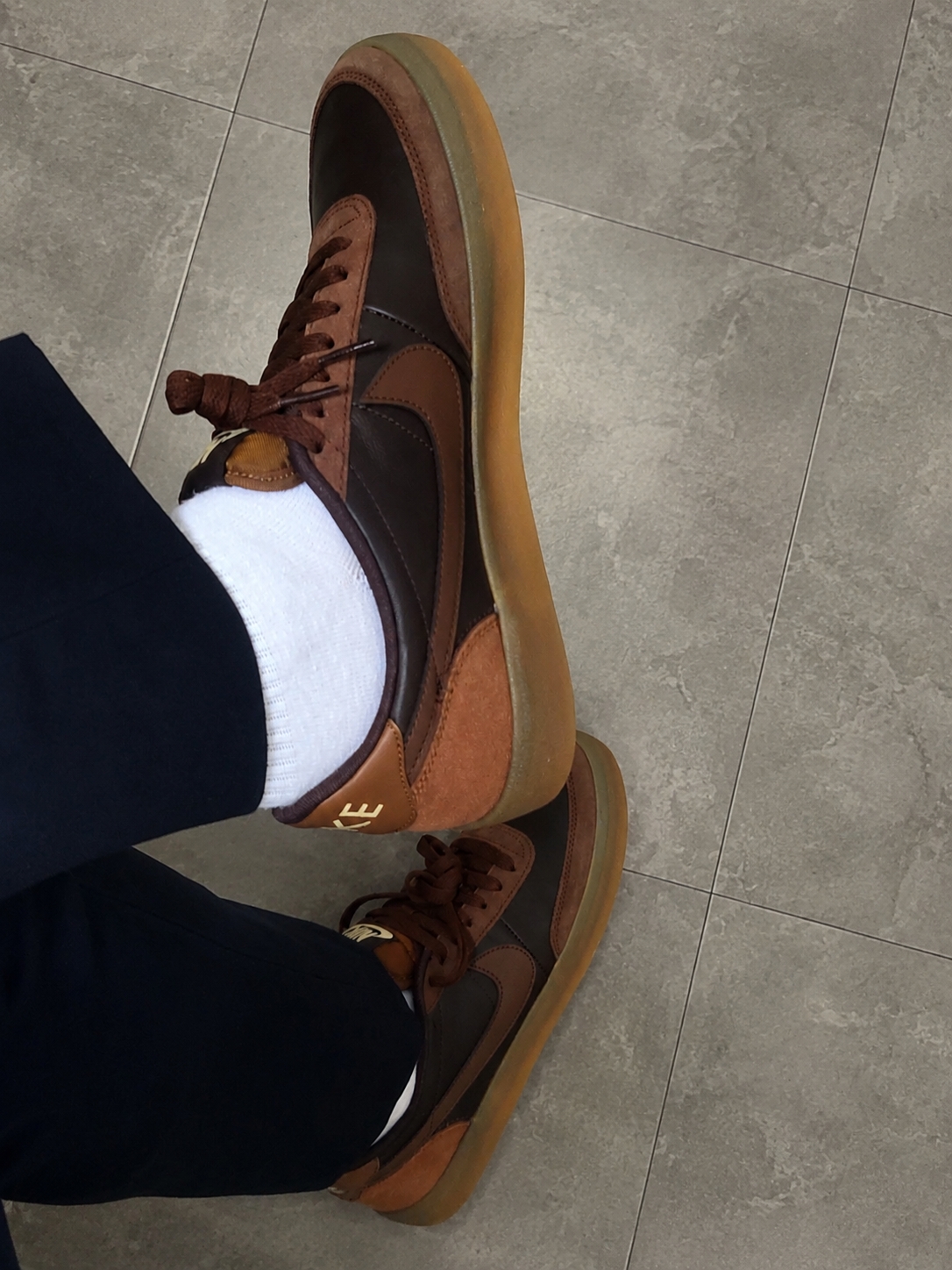 Nike Killshot 2 Leather Baroque Brown Light British Tan 착용 스타일