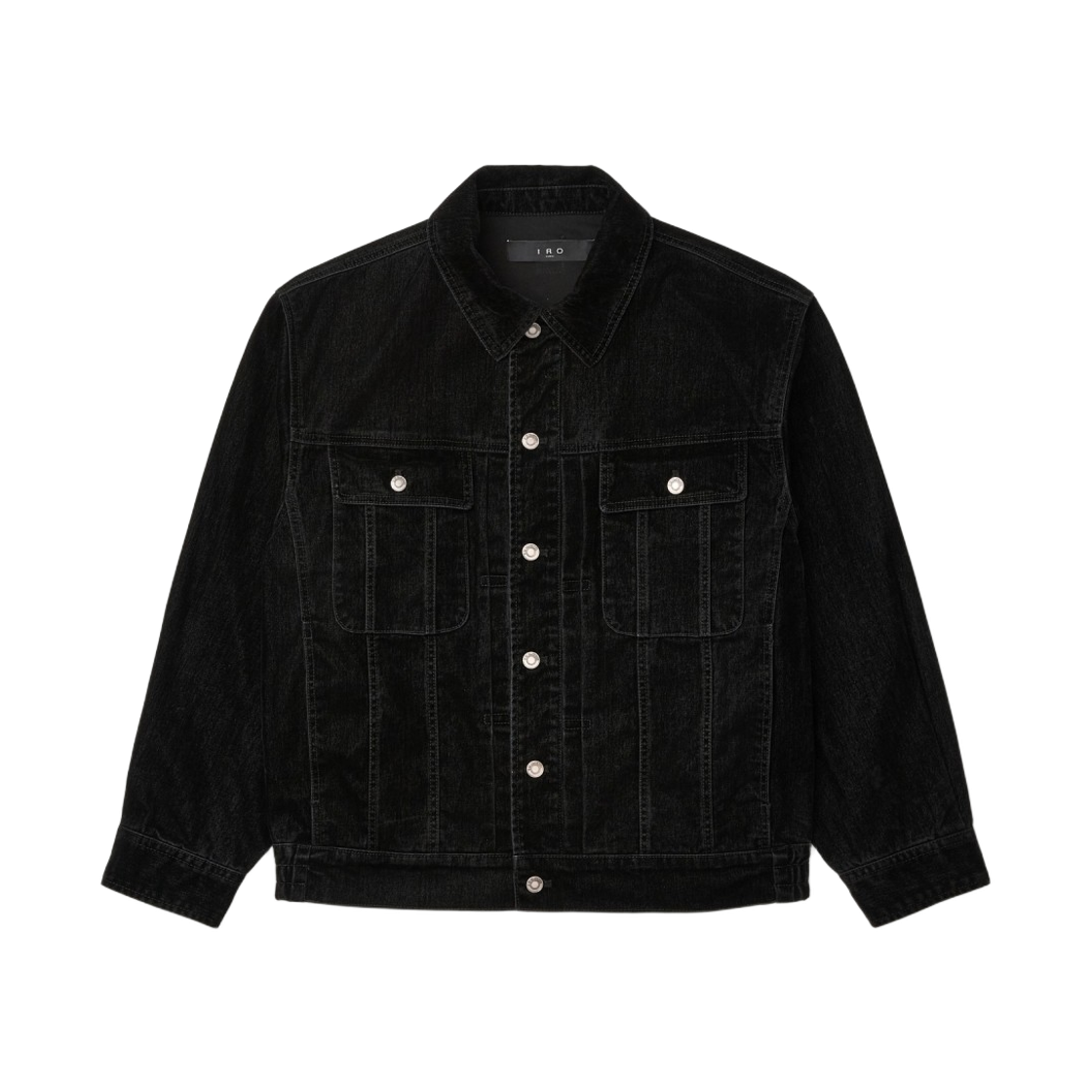 이로 루시드 벨벳 데님 트러커 자켓 블랙(Iro Lucide Velvet Denim Trucker Jacket Black) - 2