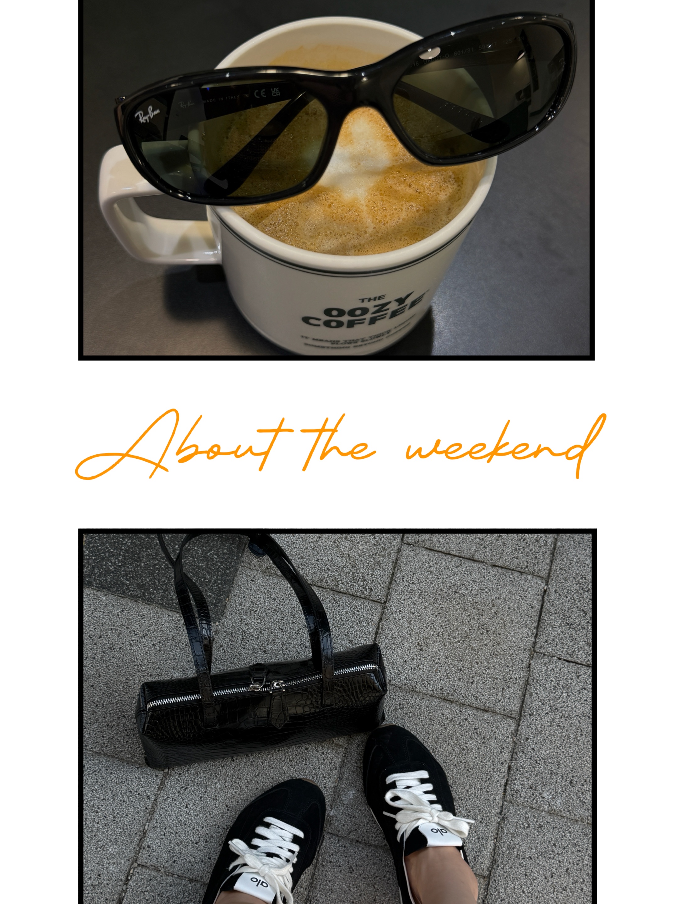 Ray-Ban DADDY-O II Polished Black Frame Green Classic G-15 Lenses, (W) Alo Yoga Sunset Sneaker Black 착용 스타일 - 5