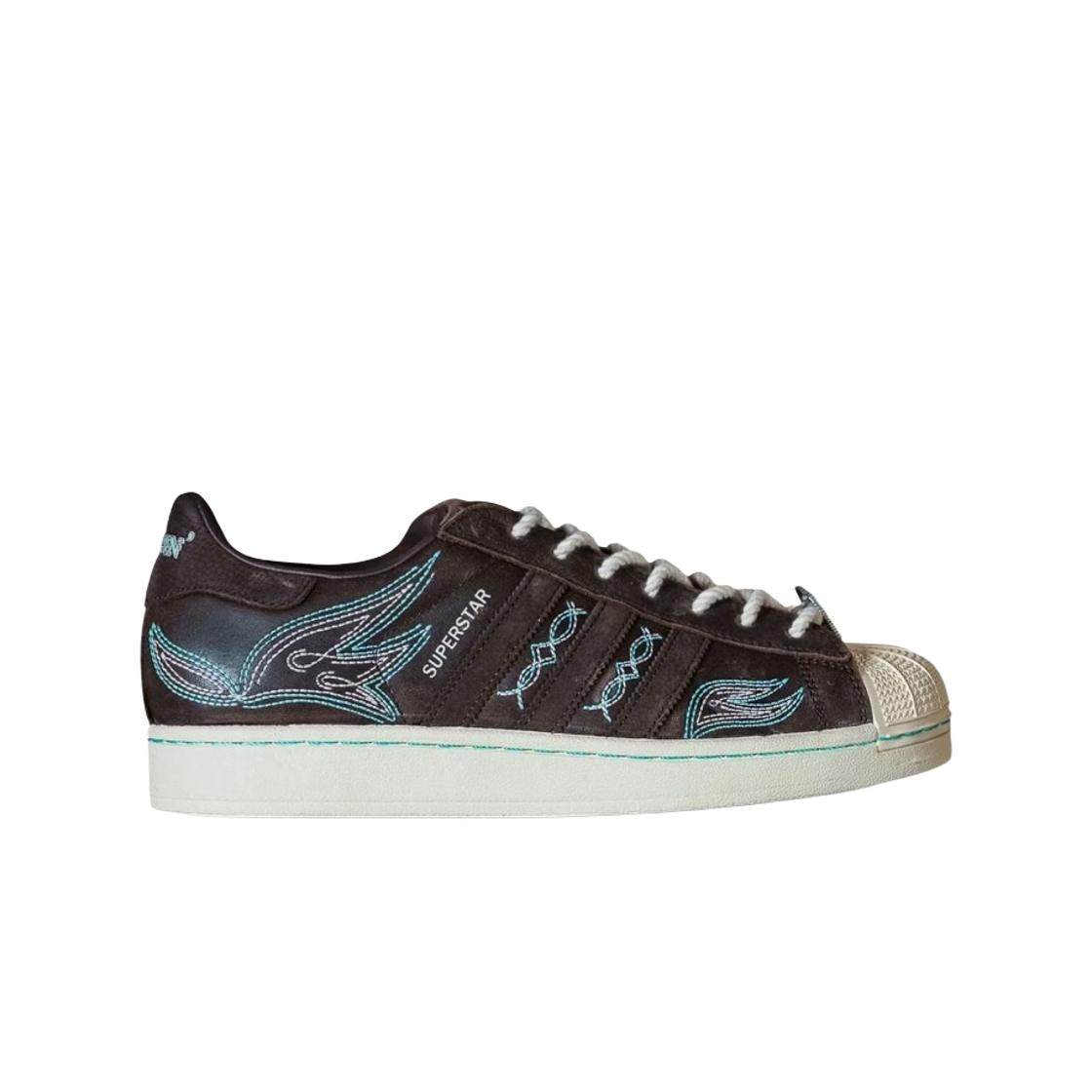 KJ7991 Adidas x Active Athlete Superstar II Lone Star Reppin Brown Blue