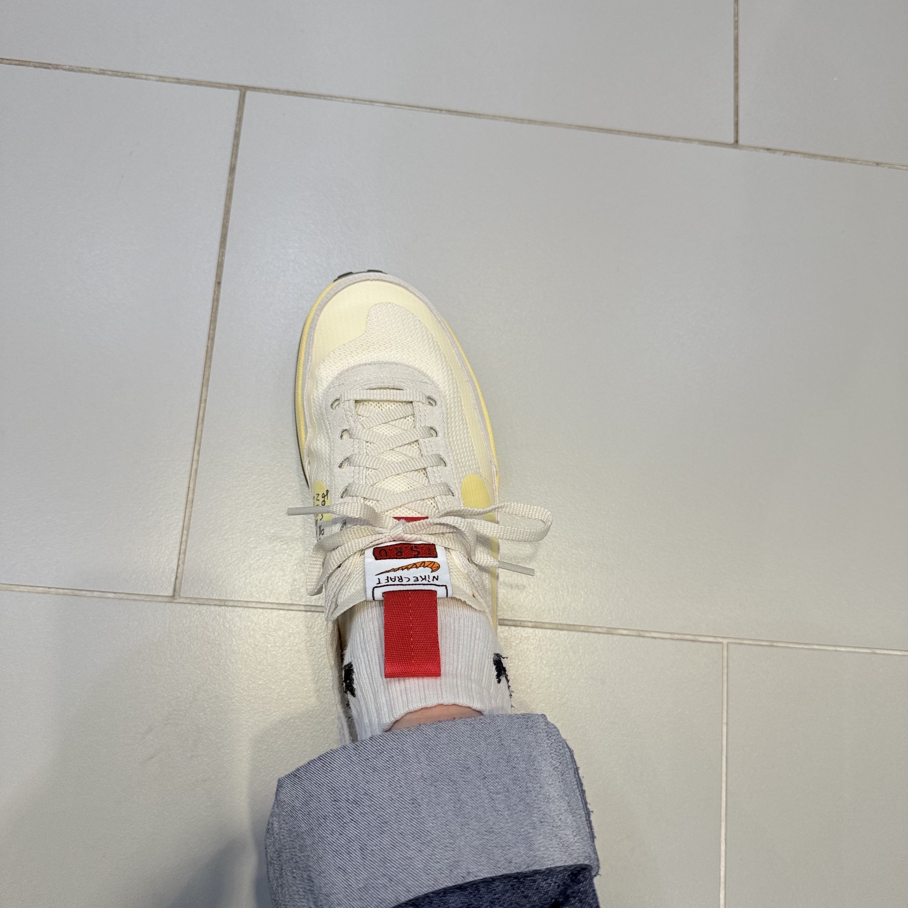 Nike x Tom Sachs General Purpose Shoe Grey Yellow 착용 스타일 - 1