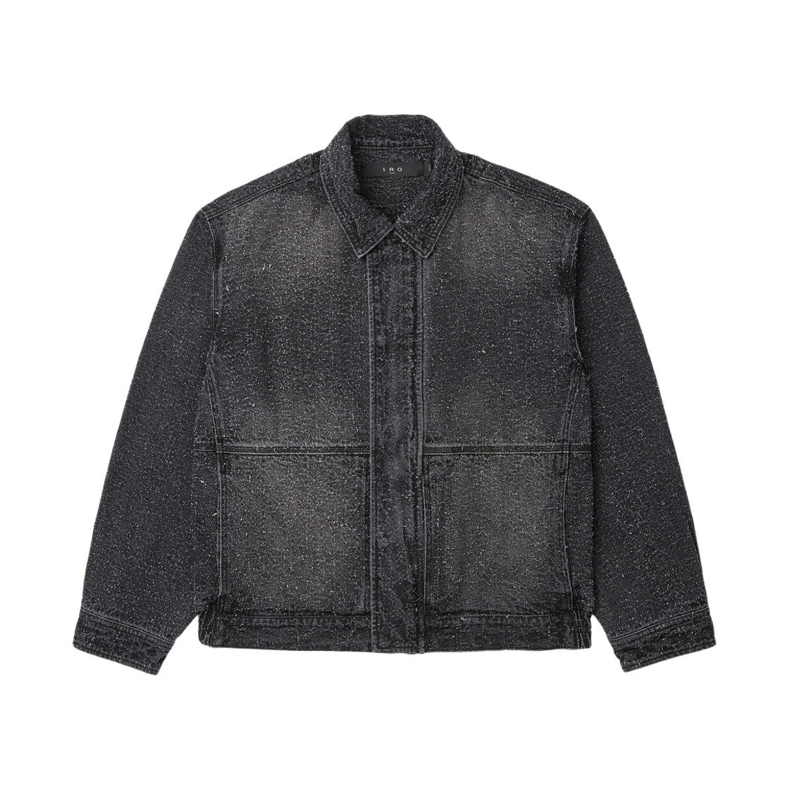 이로 아톰 펀칭 데님 블루종 자켓 블랙(Iro Atome Punching Denim Blouson Jacket Black)