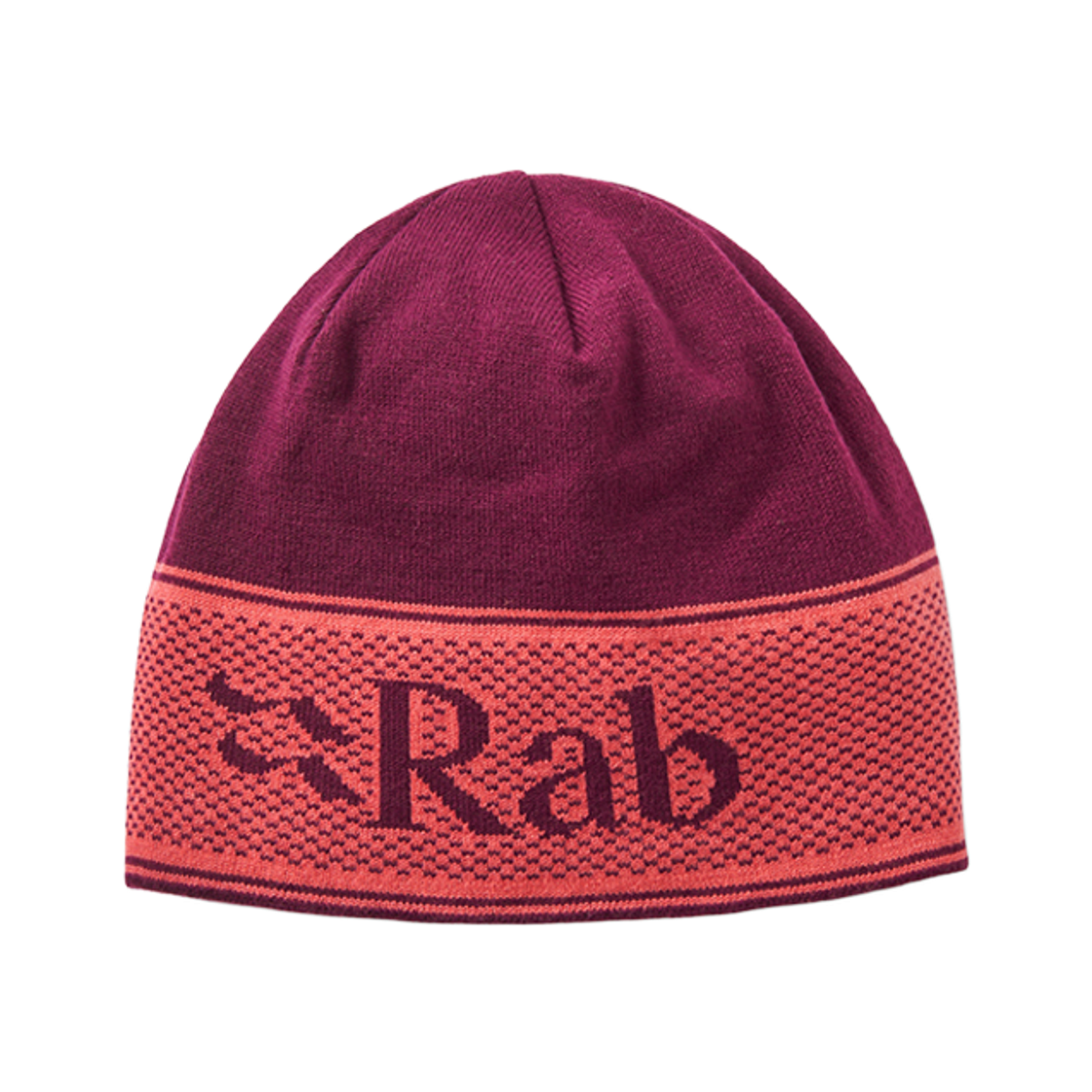 RABQAB700MLHONE Rab Logo Band Beanie Mulberry Hibiscus