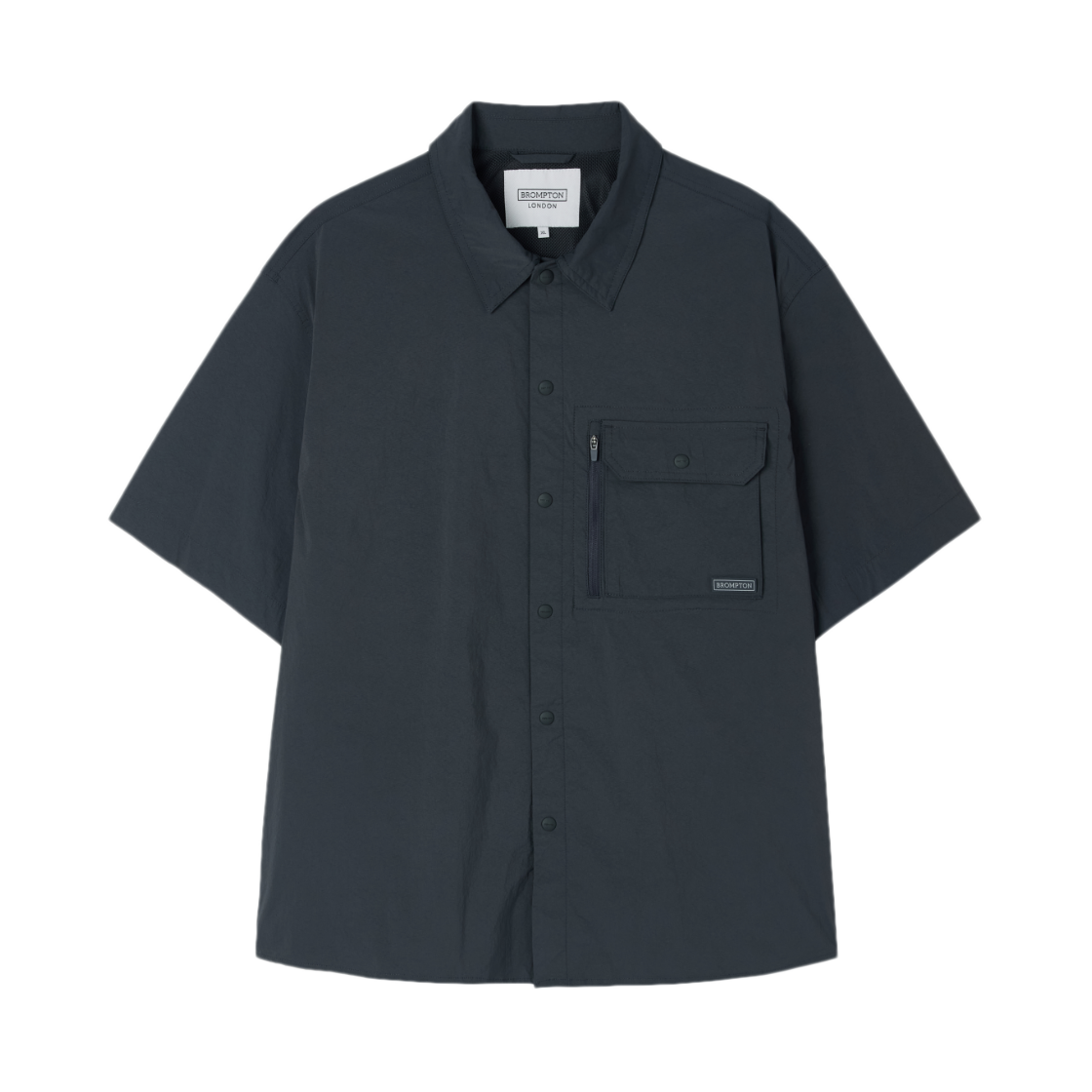 P262MSH185094 BROMPTON LONDON Half Sleeve Shirt Charcoal