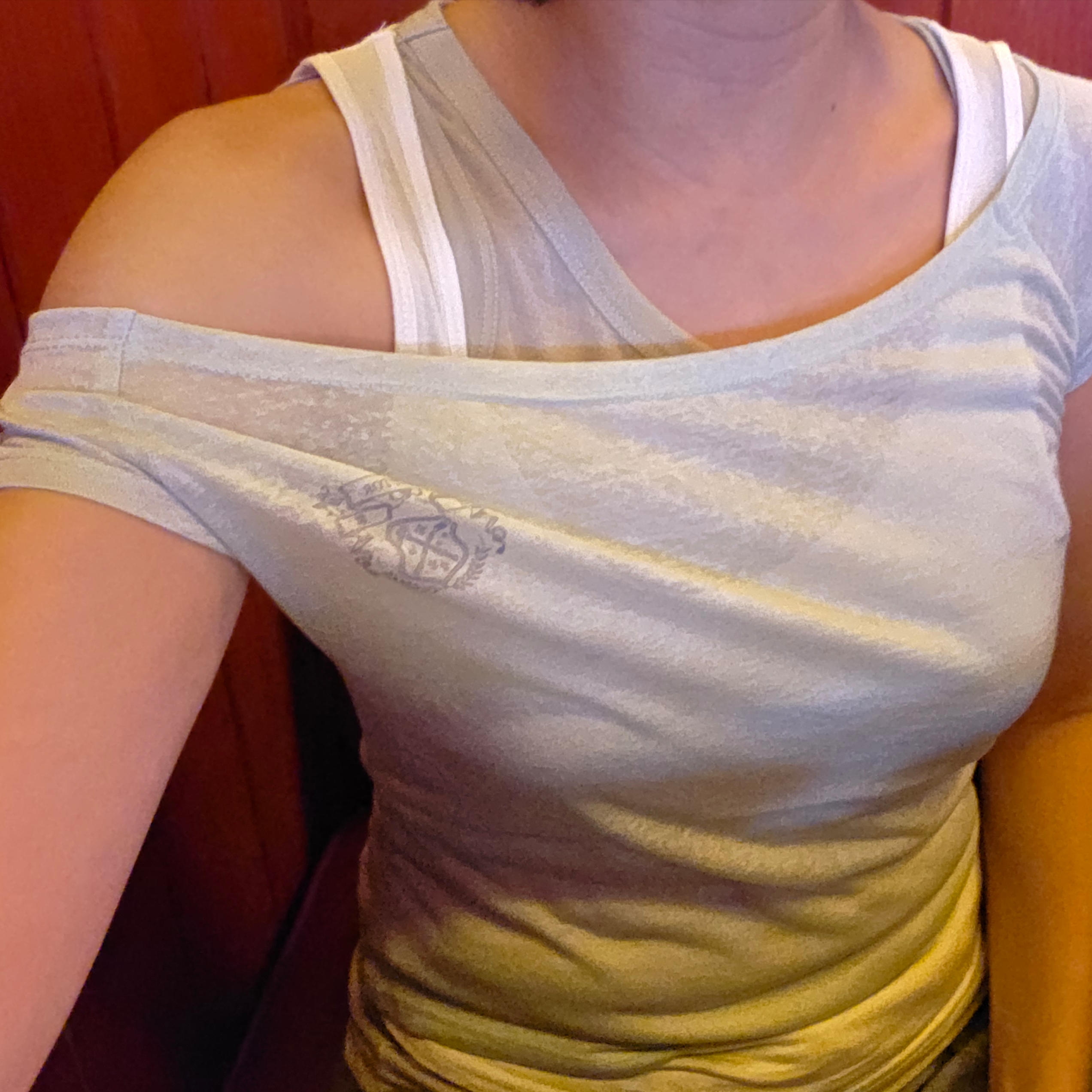Sculptor Lazy Sleeveless Layered Tee Mint 착용 스타일 - 1
