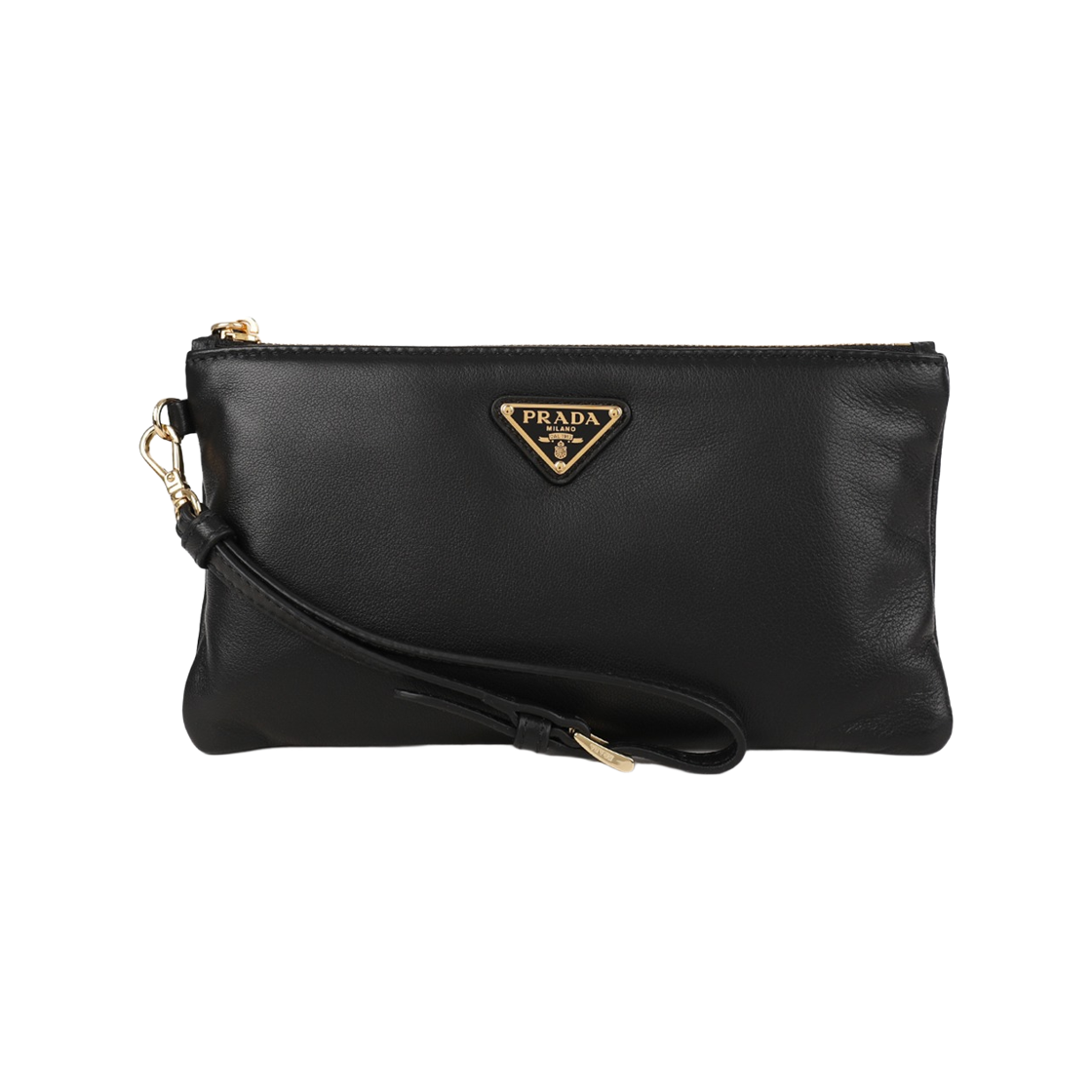 1MB065-038-F0002 Prada Leather Pouch Black