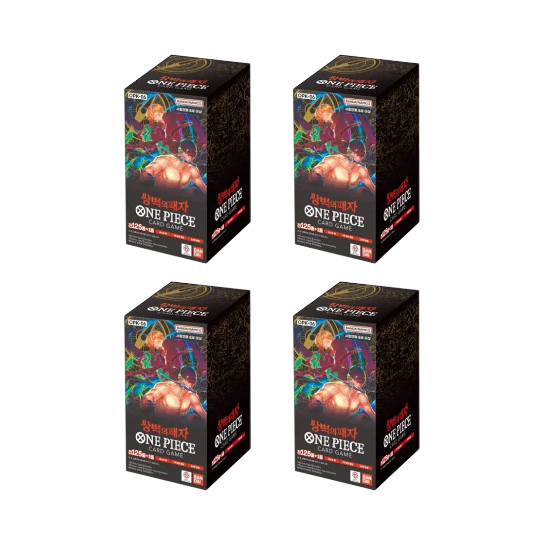 원피스 TCG OPK-06 부스터 팩 쌍벽의 패자 4 박스 (96팩/한글판)(One Piece TCG OPK-06 Booster Pack Wings of the Captain 4 Boxes (Pack of 96/Korean Ver.)) - 1