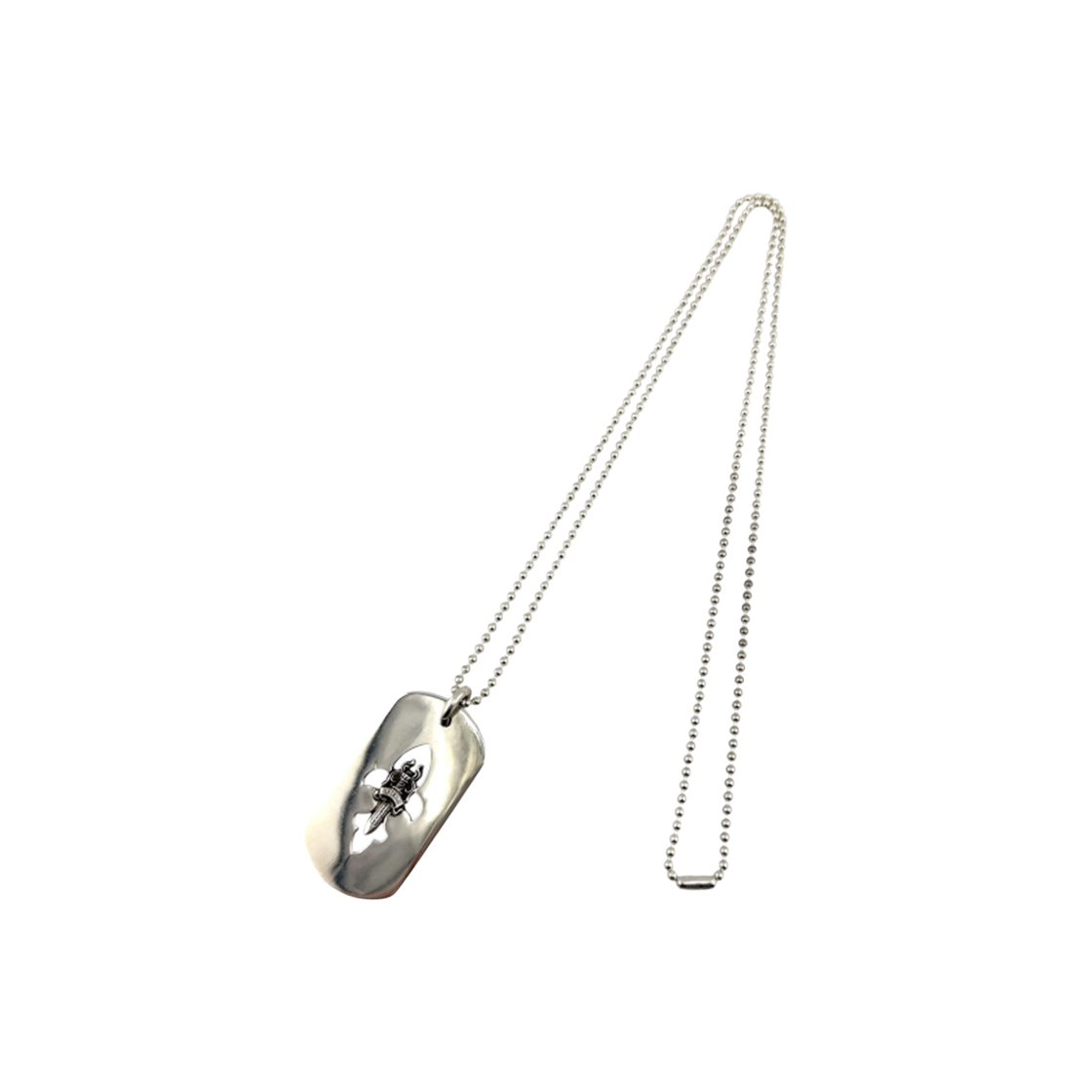 970091 the dosan_ Chrome Hearts Dagger Dog Tag Ball Chain