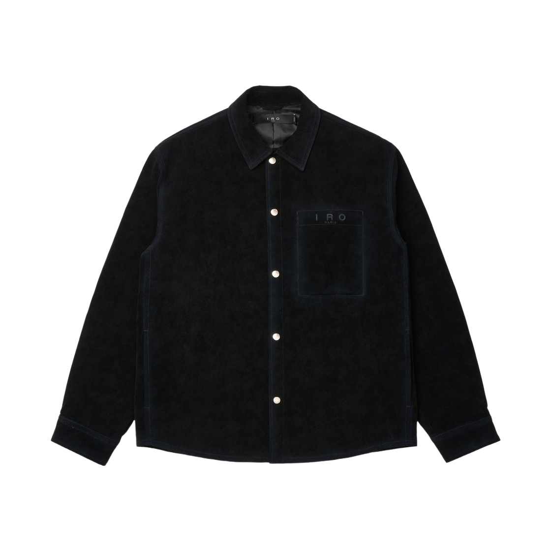 이로 아이즈 페이크 스웨이드 셔켓 블랙(Iro Aise Faux Suede Shirt Jacket Black)