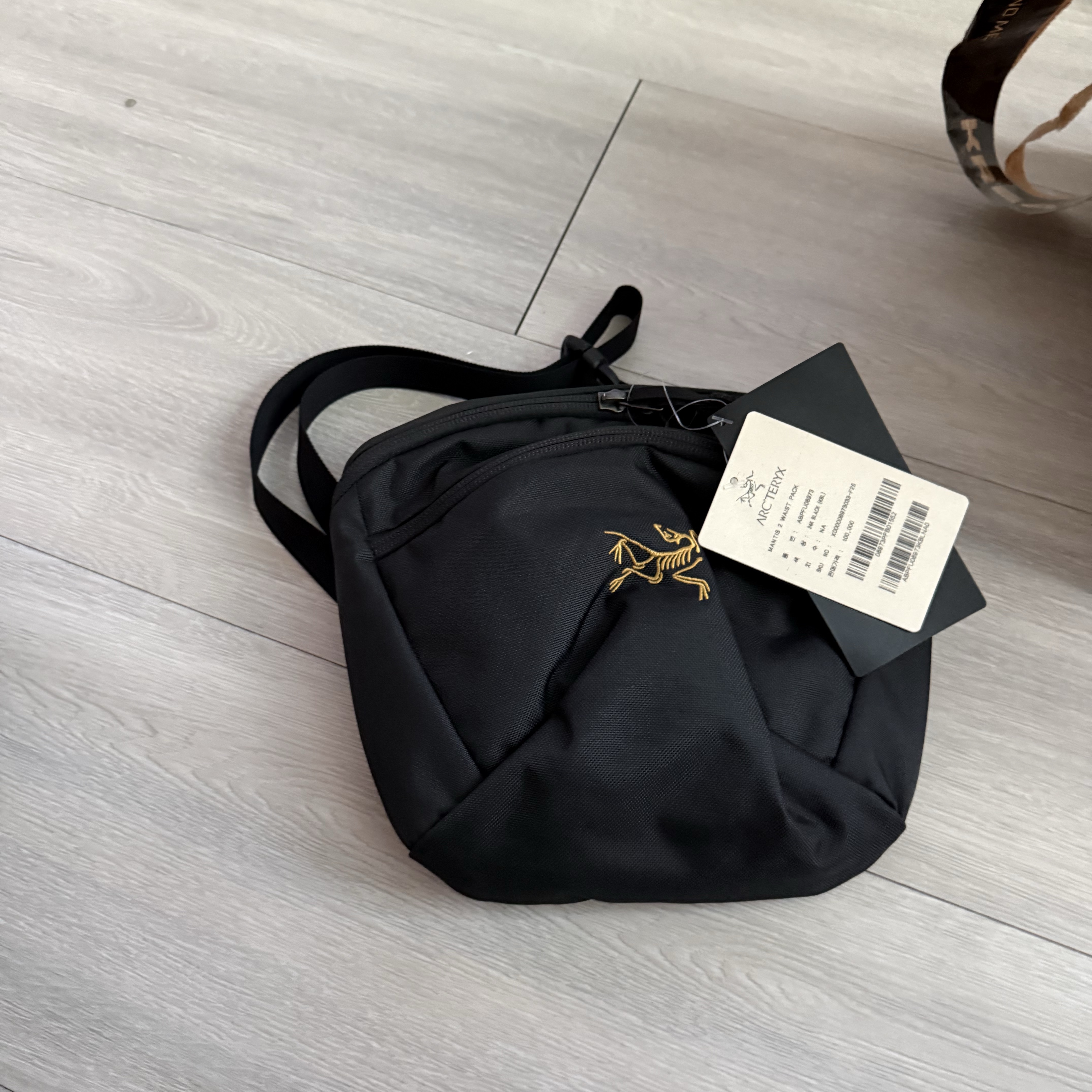 Arc'teryx Mantis 2 Waistpack 24K Black 착용 스타일