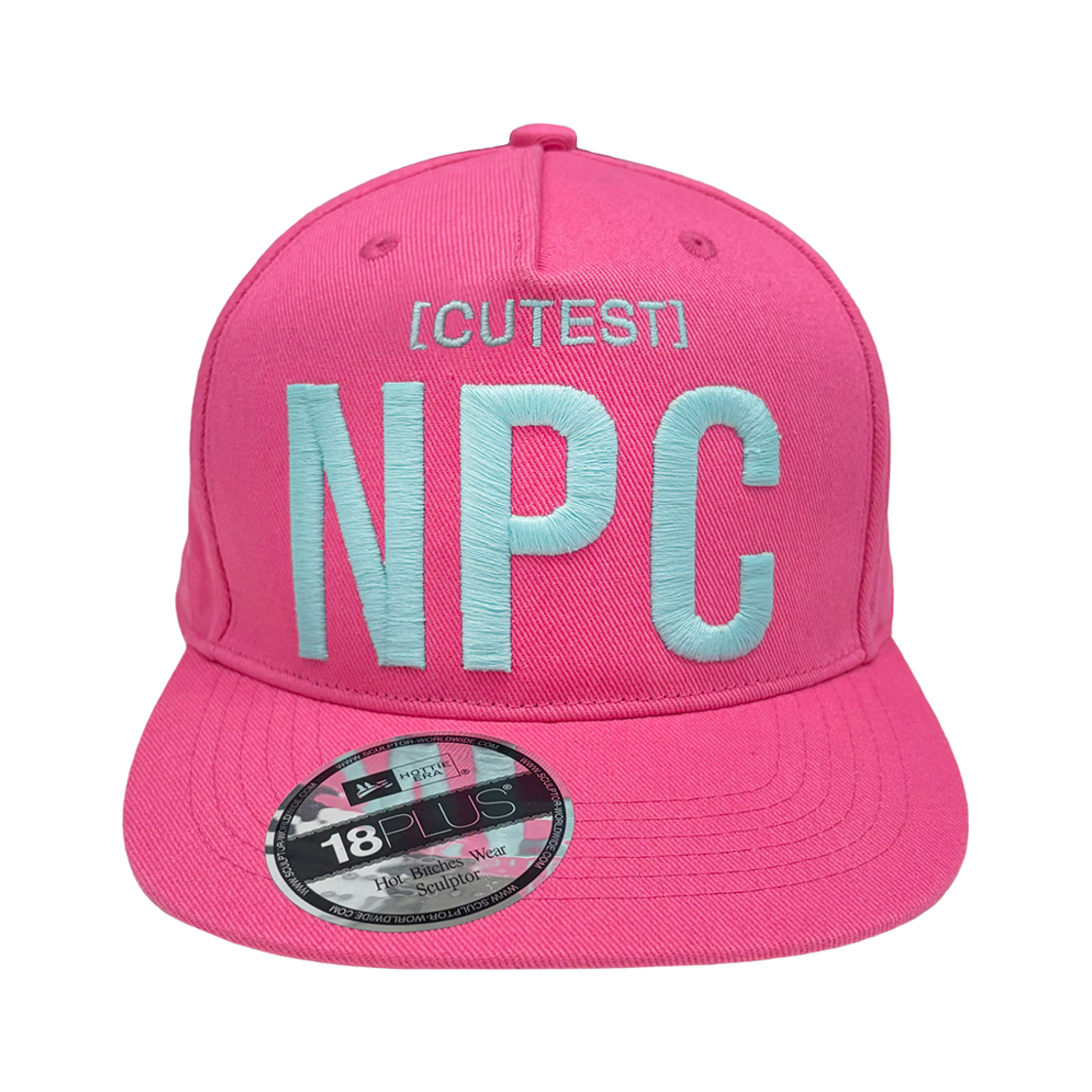 스컬프터 NPC 키티 스냅백 캡 애씨드 핑크(Sculptor NPC Kitty Snapback Cap Acid Pink)