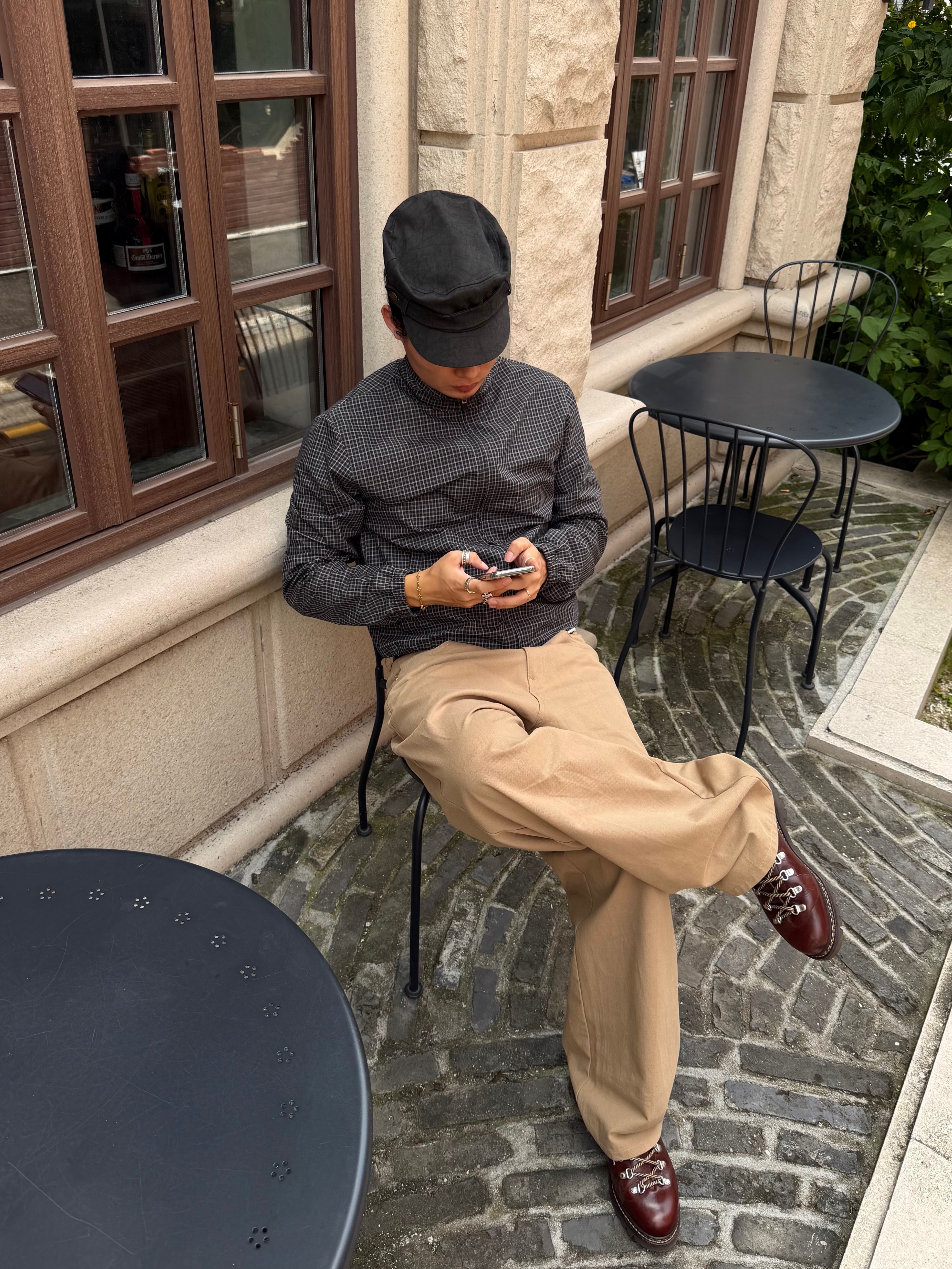 Paraboot Clusaz Jannu Lisse Marron Ecorce 착용 스타일 - 3