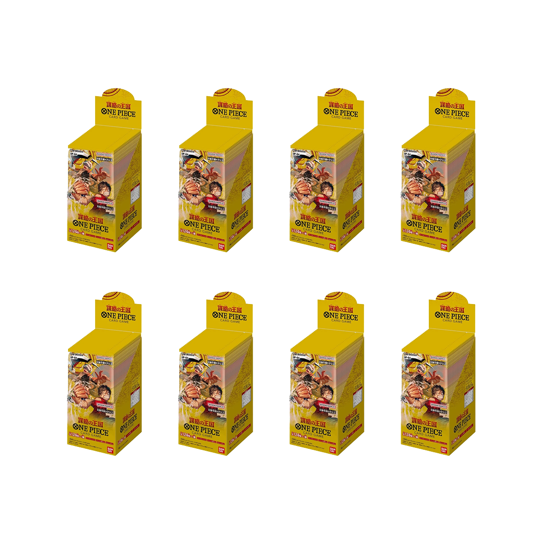 원피스 TCG OP-04 부스터 팩 모략의 왕국 8 박스 (192팩/일어판)(One Piece TCG OP-04 Booster Pack Kingdoms of Intrigue 8 Boxes (Pack of 192/Japanese Ver.)) - 1