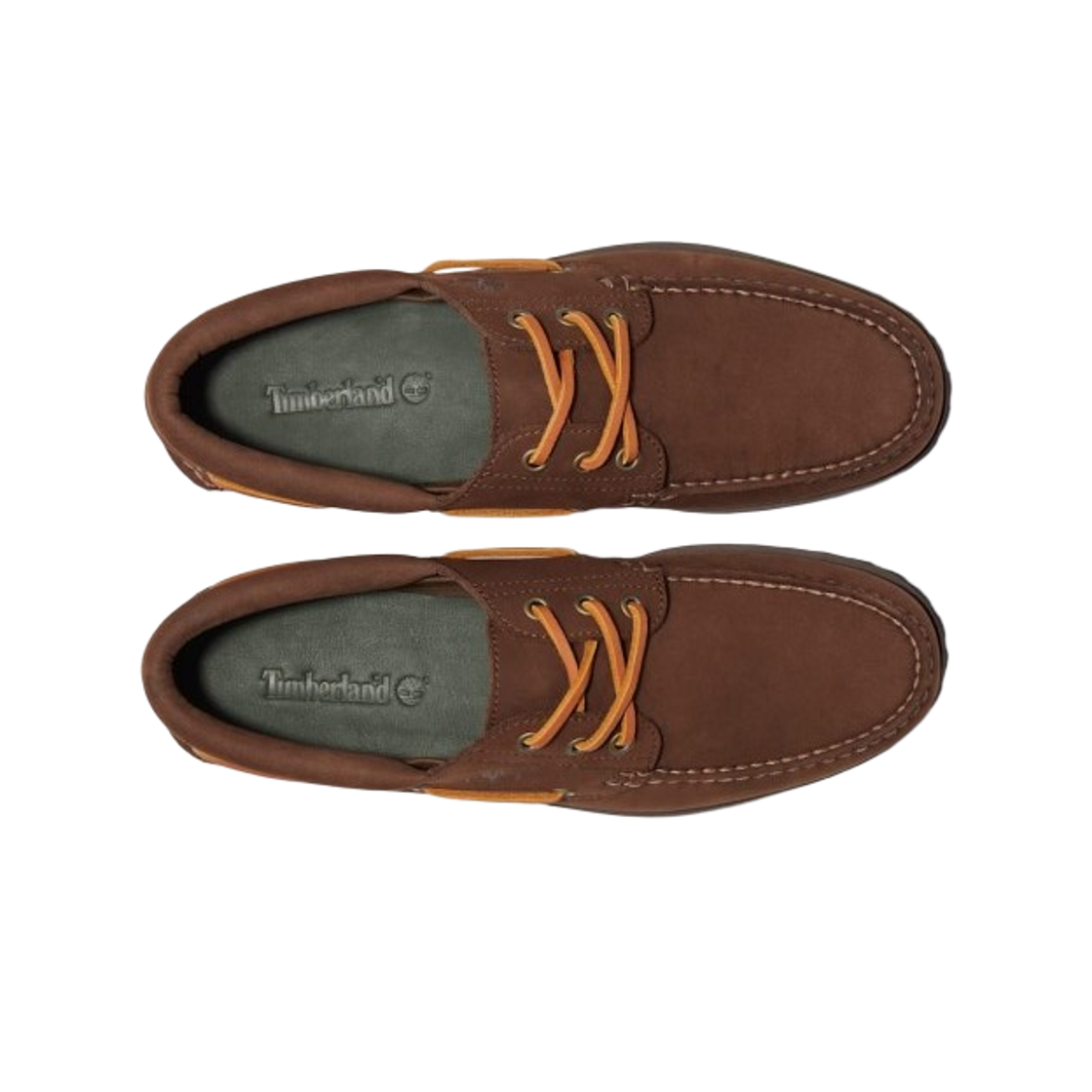 팀버랜드 어센틱 3 아이 러그 보트 슈즈 브라운(Timberland Authentic 3-Eye Rug Boat Shoes Brown) - 2