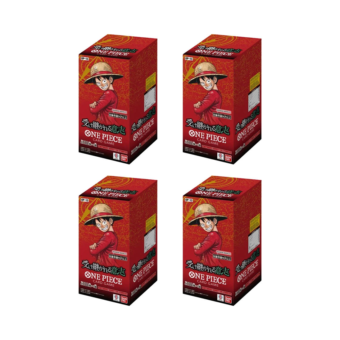 원피스 TCG OP-13 부스터 팩 계승되는 의지 4 박스 (96팩/일어판)(One Piece TCG OP-13 Booster Pack Carrying on His Will 4 Boxes (Pack of 96/Japanese Ver.)) - 1