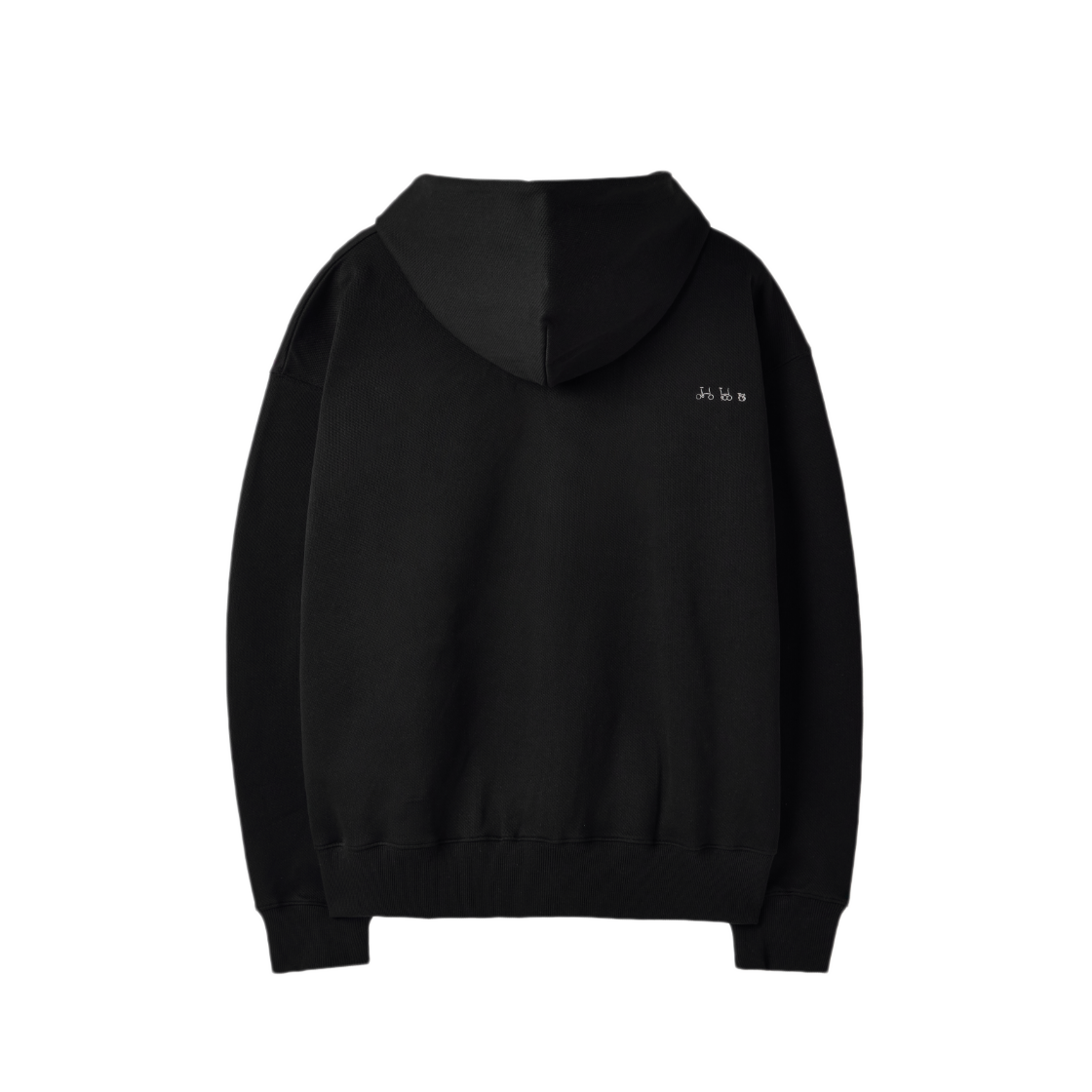 브롬톤 런던 자카드 후드 집업 블랙(BROMPTON LONDON Jacquard Hoodie Zip-Up Black) - 2