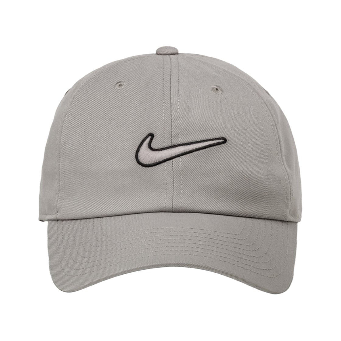 FB5369-009 Nike Club Unstructured Swoosh Cap College Grey Black