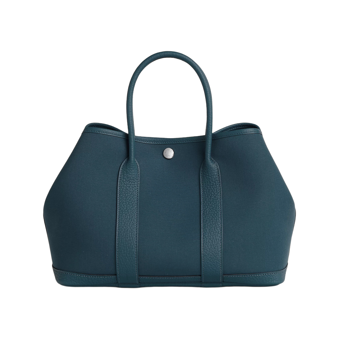 H051551CKCQ Hermes Garden Party 30 Bag Negonda & Palladium Bleu Tempete