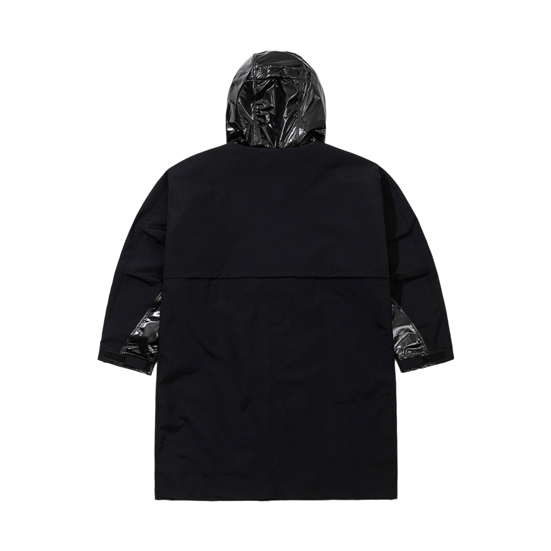 비에스래빗글로스 패널 레인 코트 블랙(Bsrabbit Gloss Panel Rain Coat Black) - 2