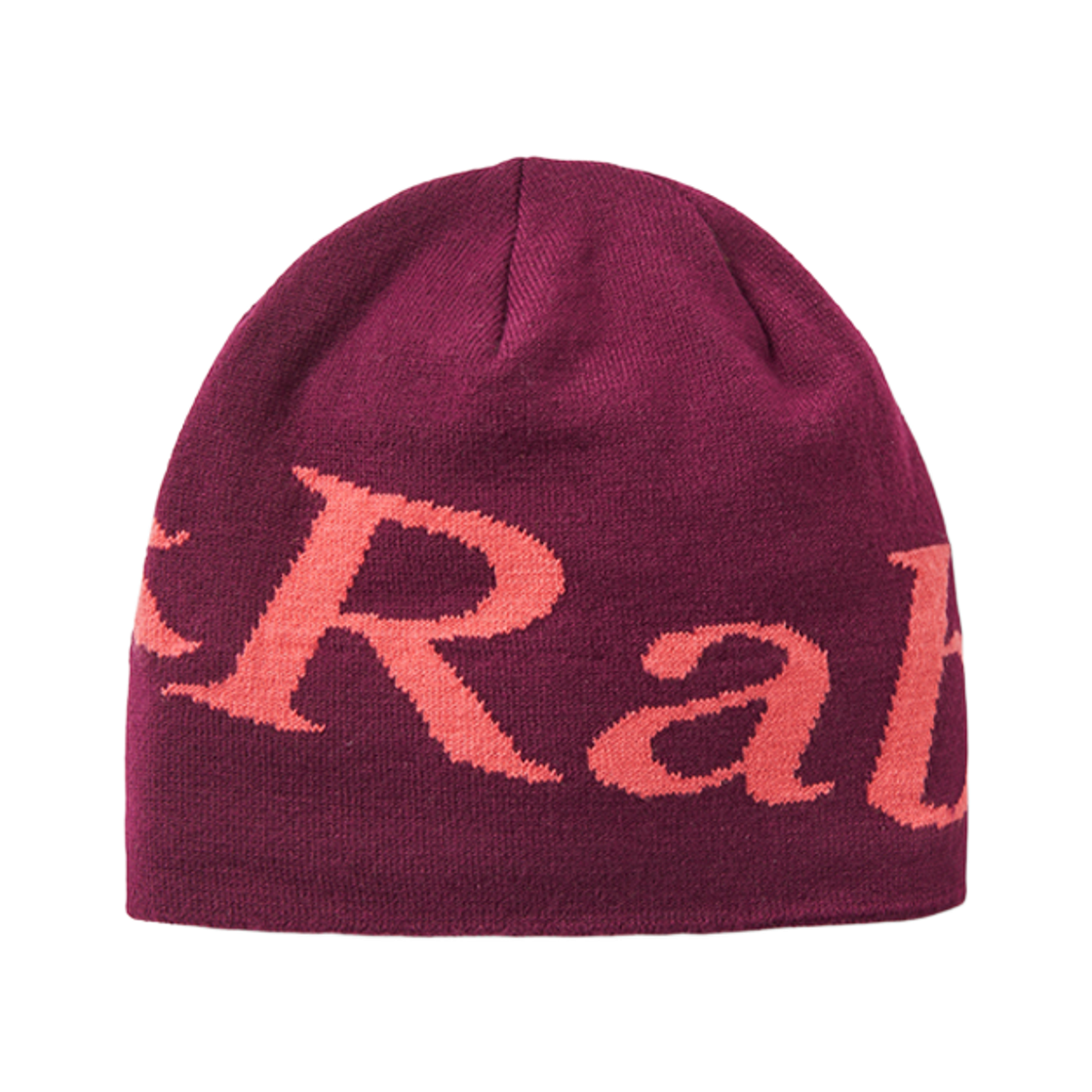 RABQAB390MLHONE Rab Logo Beanie Mulberry Hibiscus