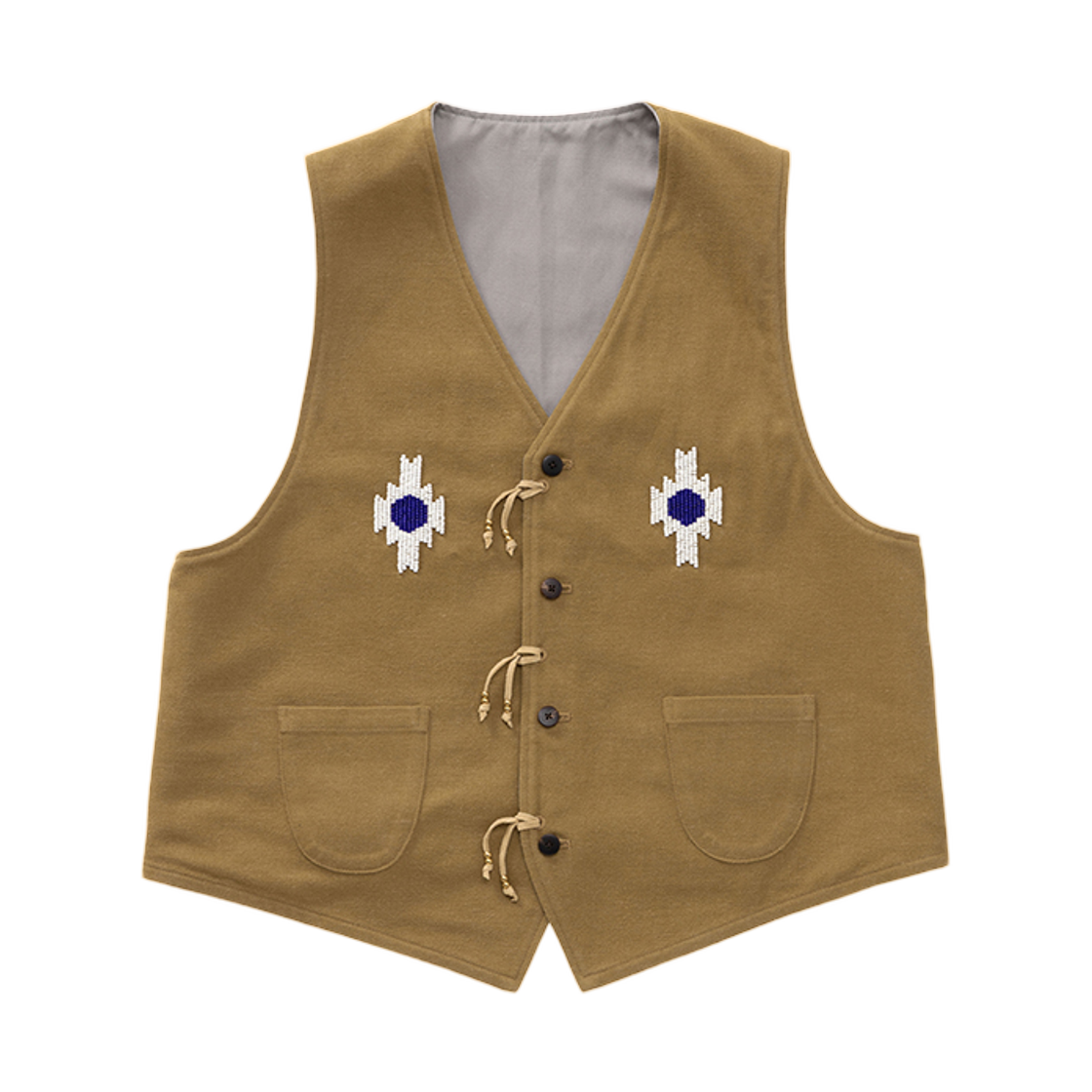 비즈빔 뉴포크 베스트 카키(Visvim Newfolk Vest Khaki)
