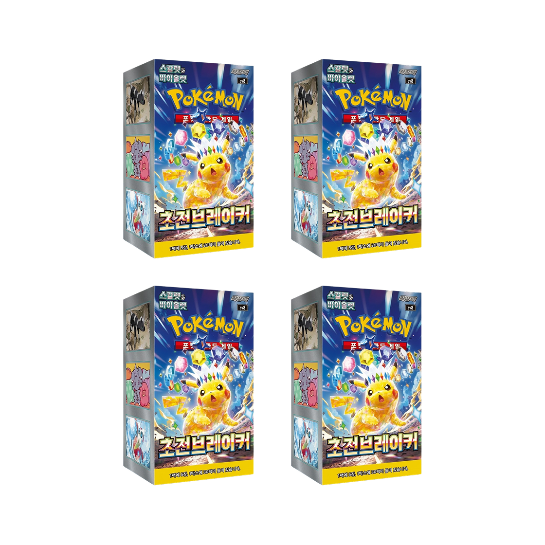 - Pokemon TCG Scarlet & Violet Expansion Pack Surging Sparks 4 Box (Pack of 30/Korean Ver.)