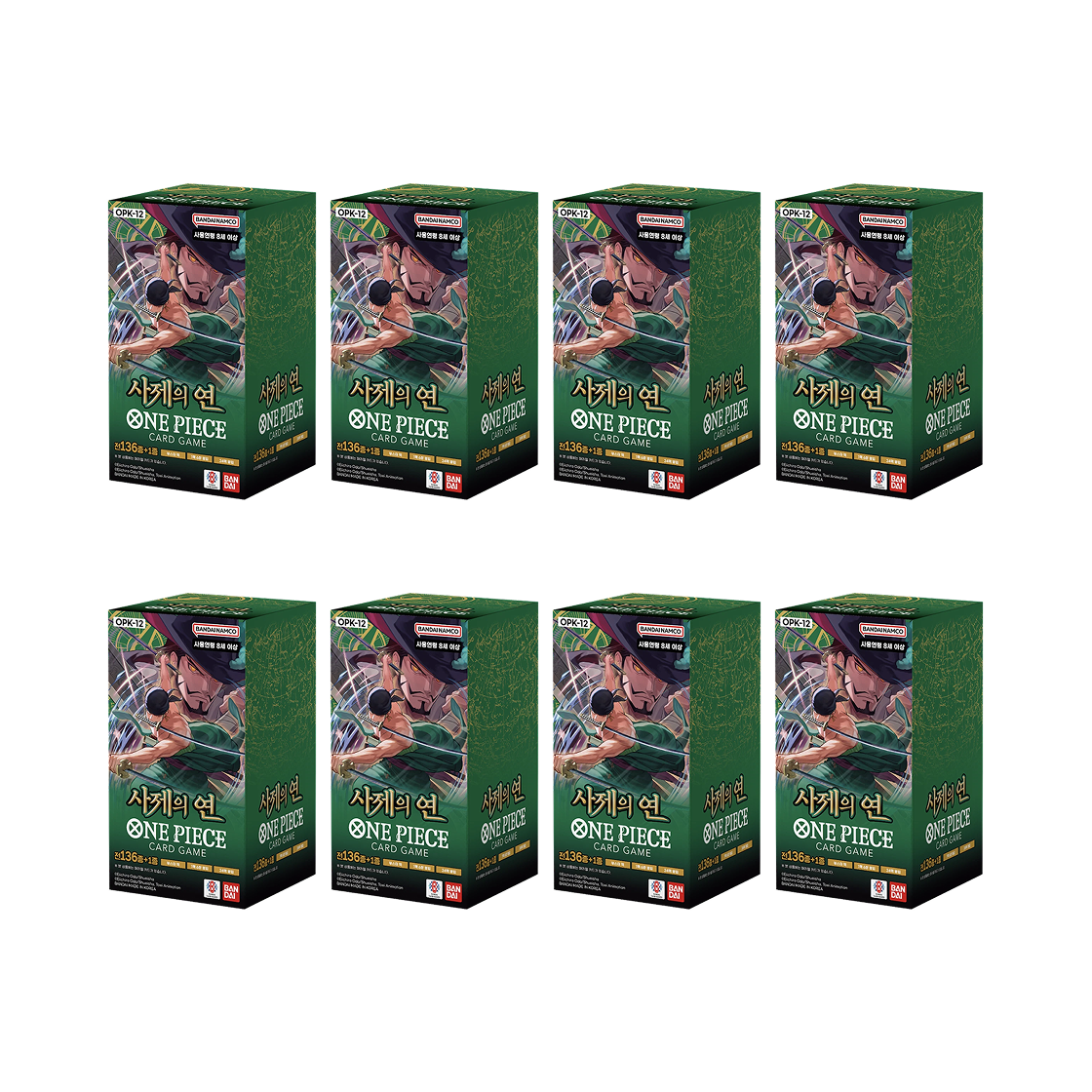 원피스 TCG OPK-12 부스터 팩 사제의 연 8 박스 (192팩/한글판)(One Piece TCG OPK-12 Booster Pack Legacy of the Master 8 Boxes (Pack of 192/Korean Ver.)) - 1