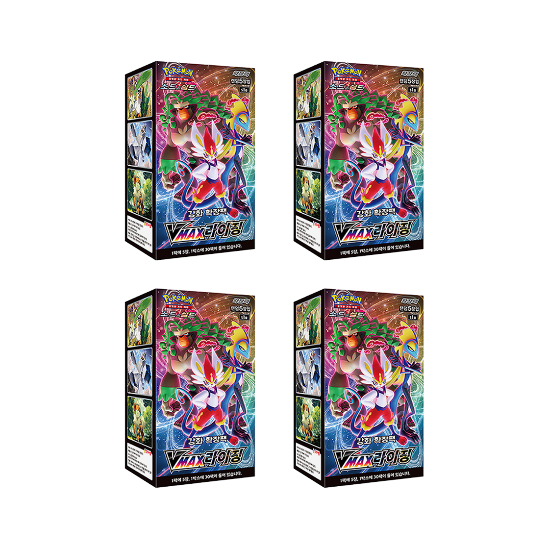 - Pokemon TCG Sword & Shield Enhanced Expansion Pack Vmax Rising 4 Box (Pack of 120/Korean Ver.)
