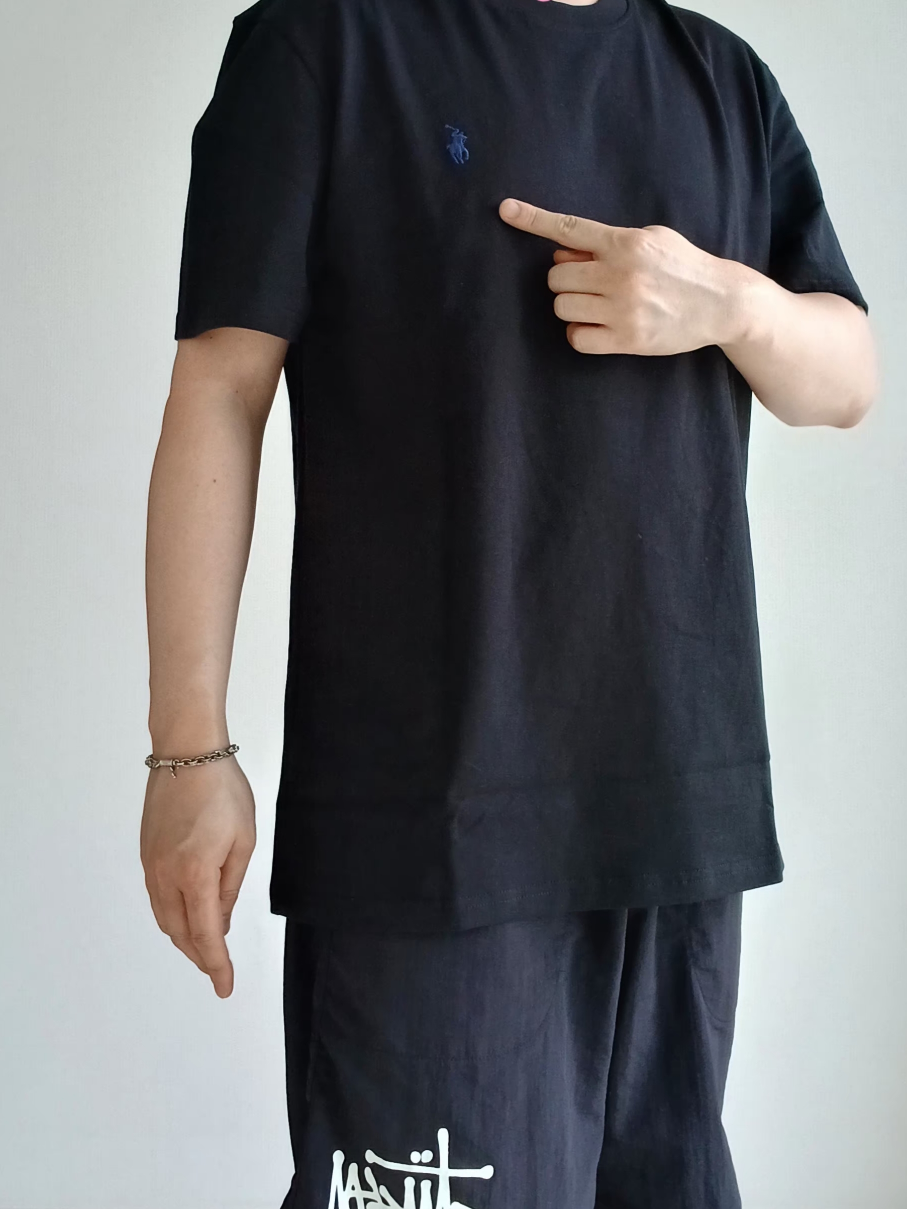 [20% 적립] Polo Ralph Lauren Relaxed Fit Logo Jersey T-Shirt Nevis - 25FW, [10% 적립] Polo Ralph Lauren Relaxed Fit Logo Jersey T-Shirt Deep Grey - 26FW 착용 스타일 - 2