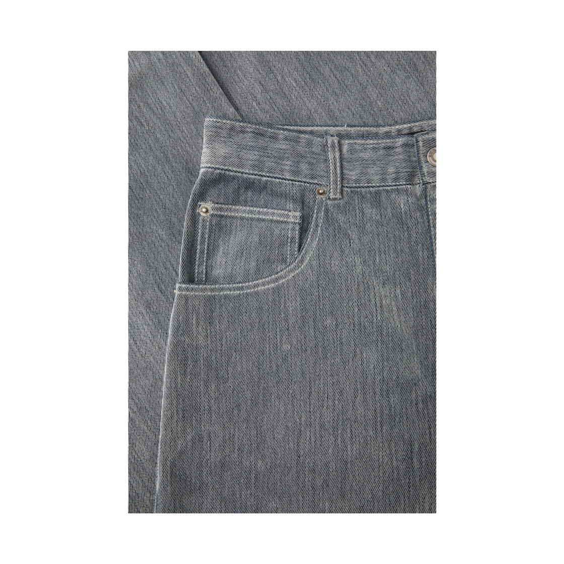 이로 나크르 벨벳 데님팬츠 그레이(Iro Nacre Velvet Denim Pants Gray) - 5