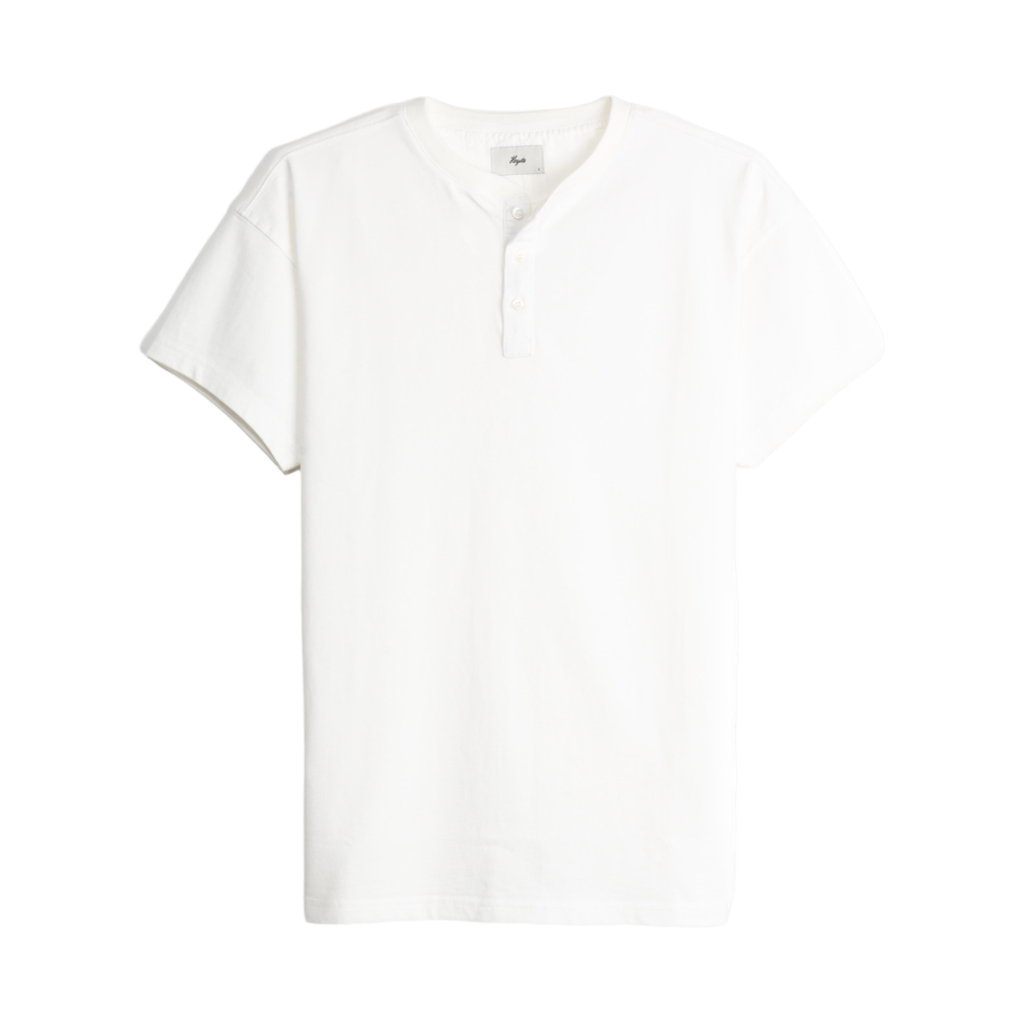 헤이스트 코튼 3버튼 헨리 티 오프화이트(HEYSTE Cotton 3 Button Henley Tee Off White)